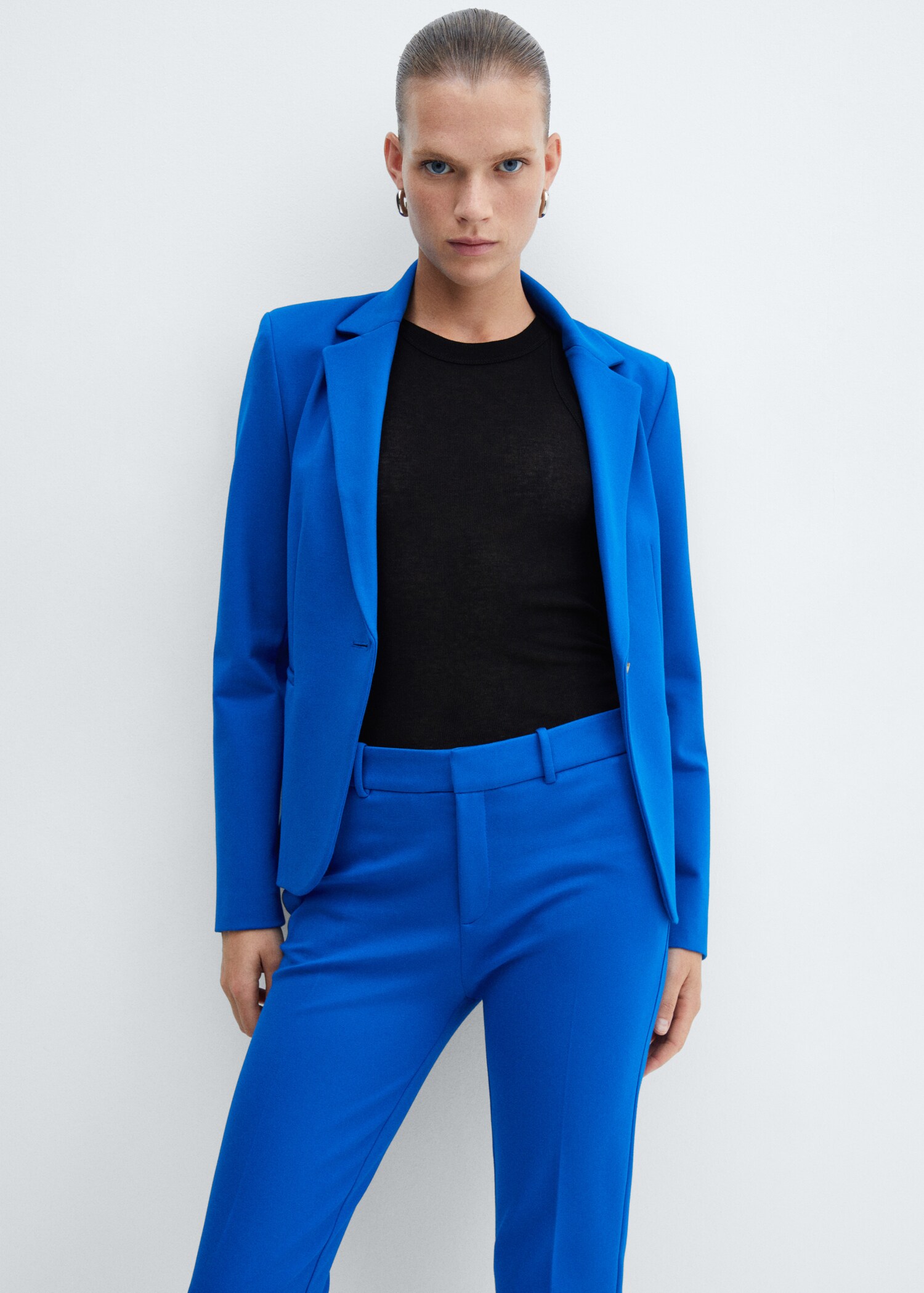 Rome-knit straight trousers - Details of the article 1