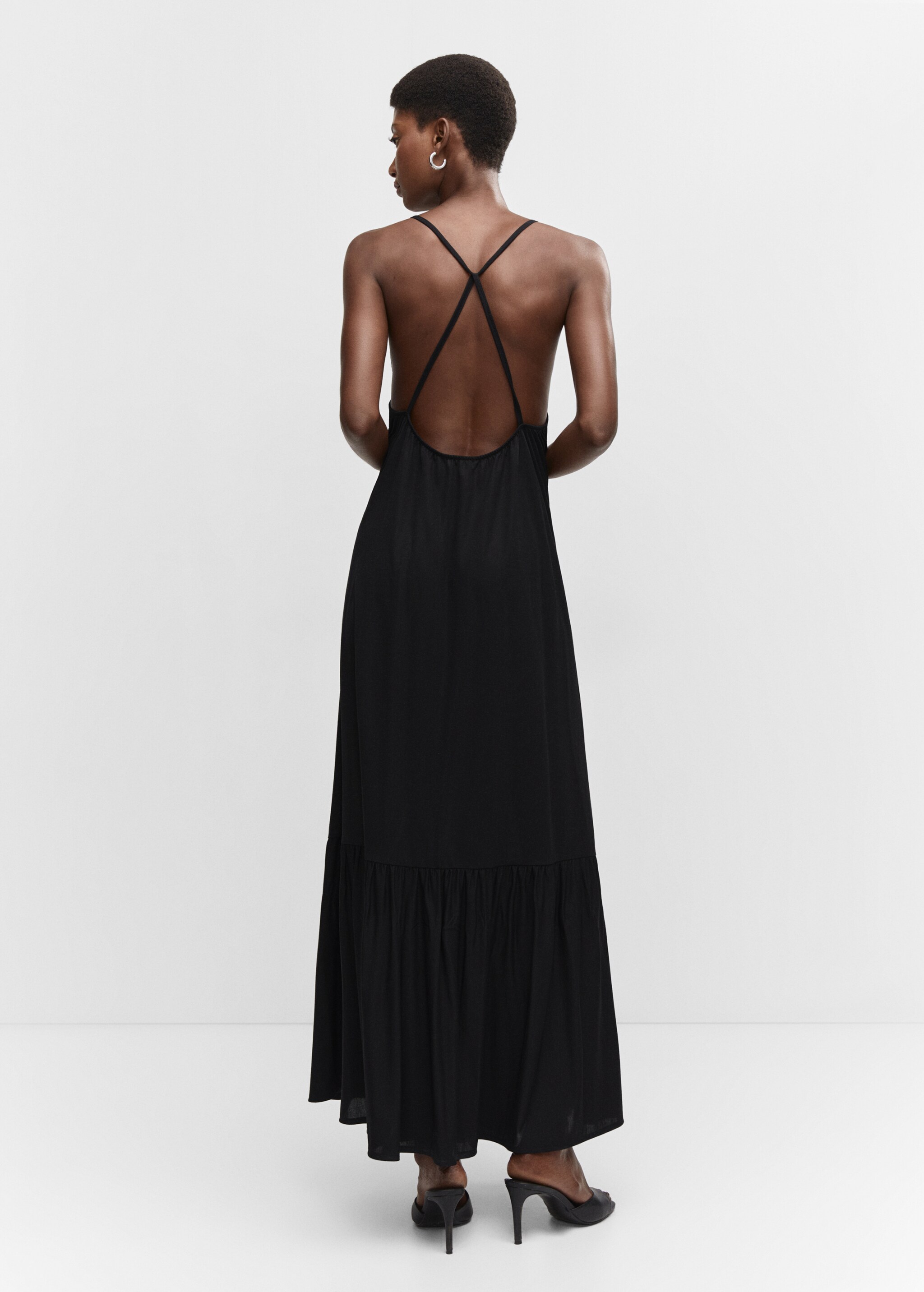 Cross-back maxi-dress - Details of the article 6