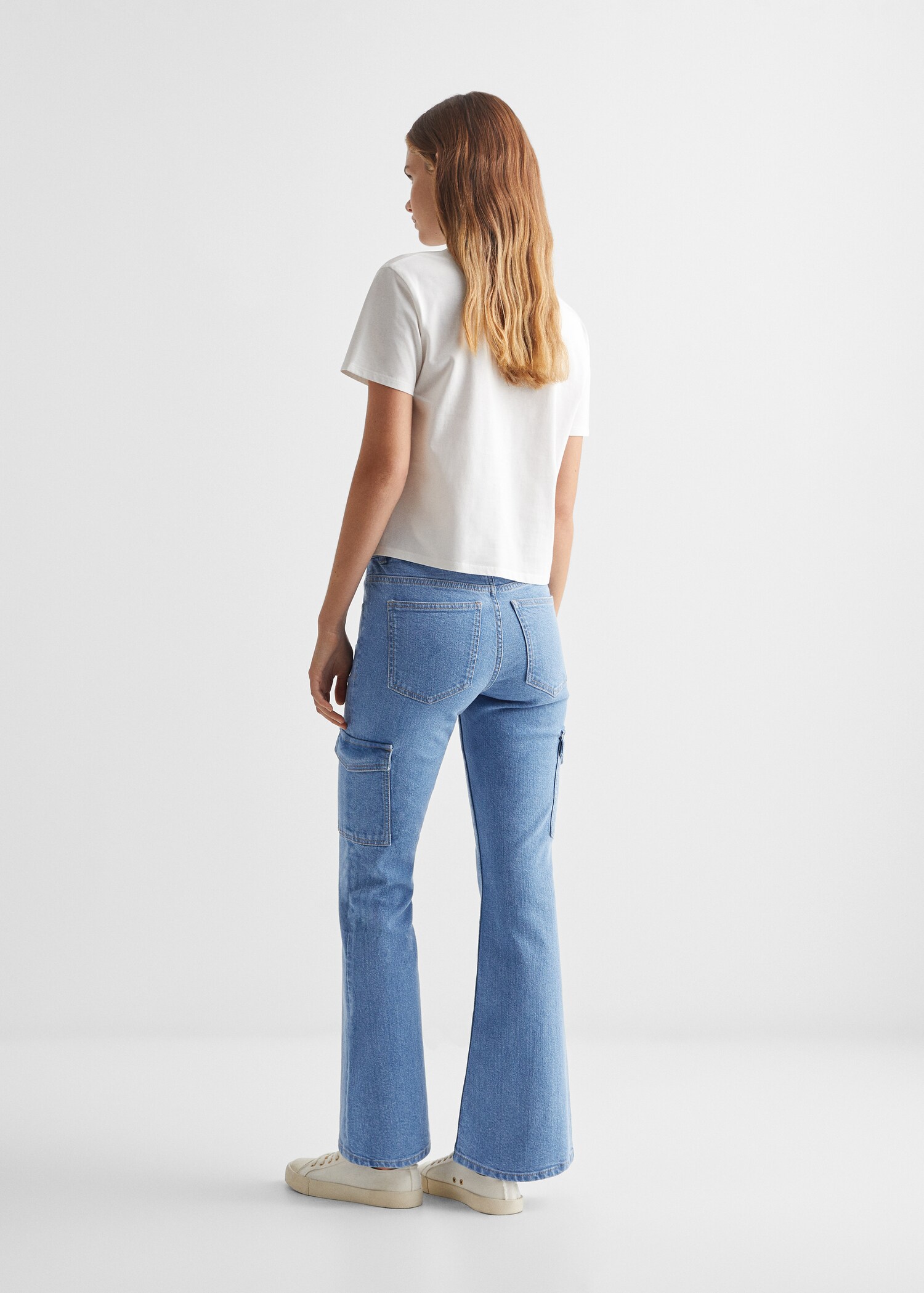 Jeans flare cargo - Reverso del artículo