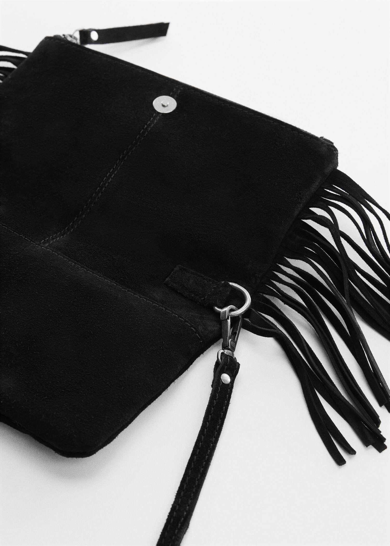 Fringed suede bag - Details of the article 1