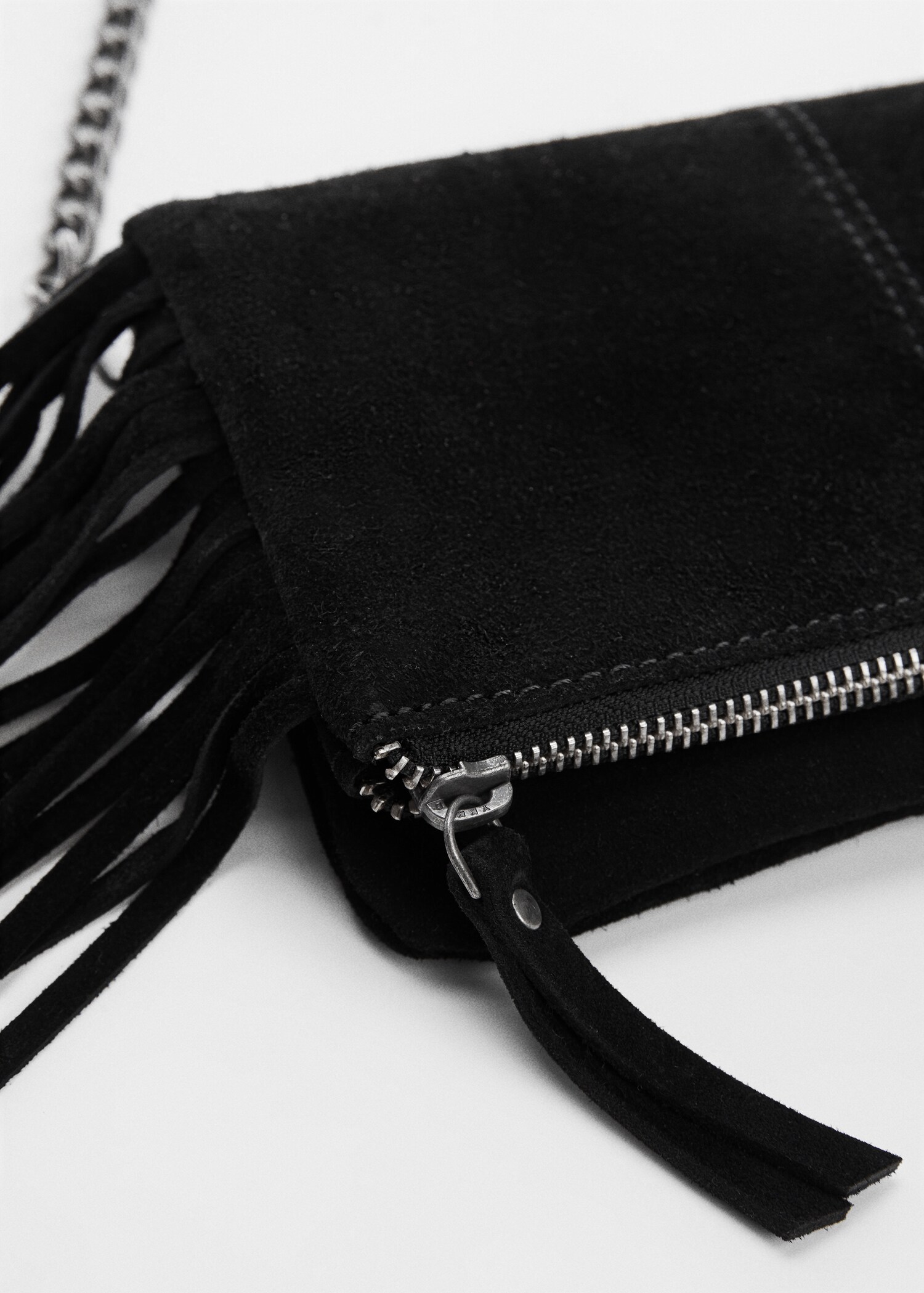 Fringed suede bag - Details of the article 2