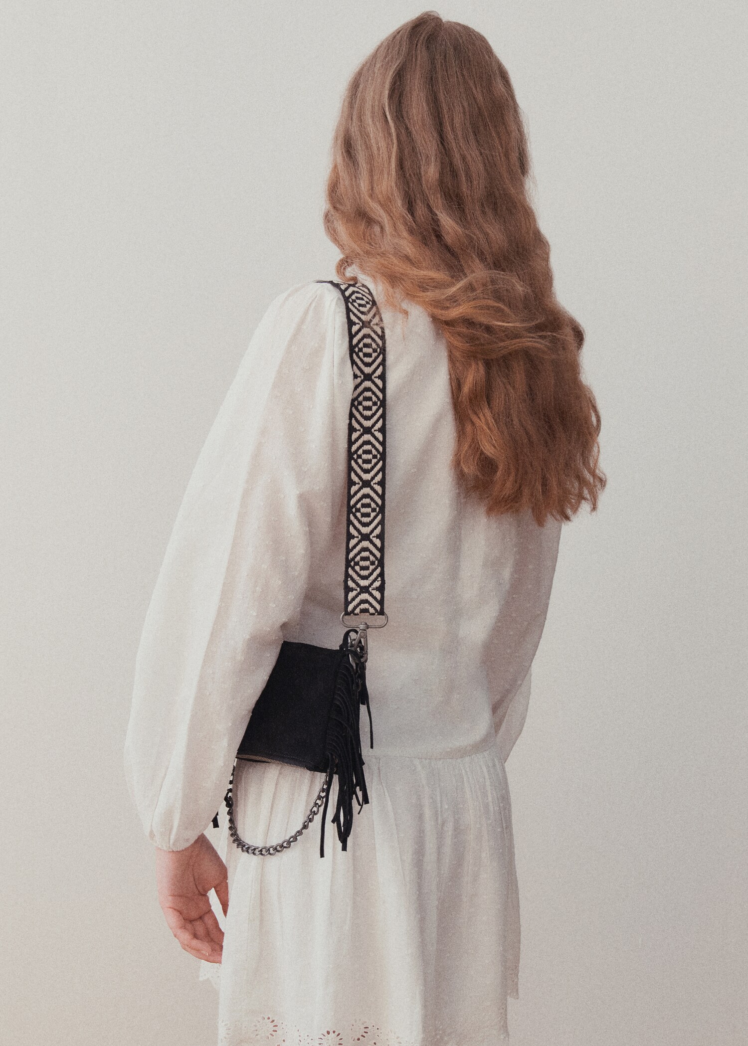 Fringed suede bag - Details of the article 5