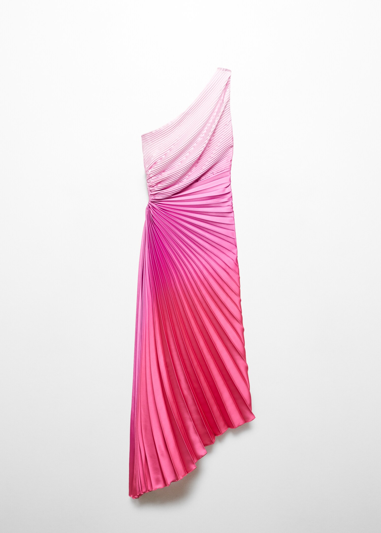  Vestido asimétrico plisado  - Artículo sin modelo