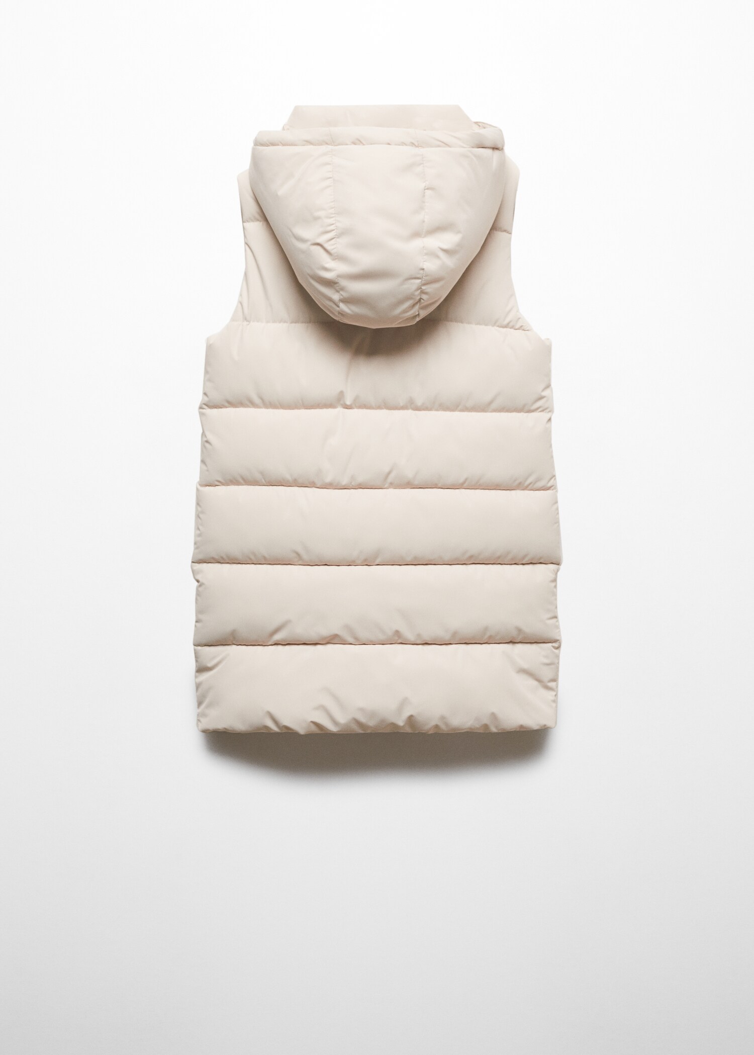 Long quilted vest - Reverse of the article