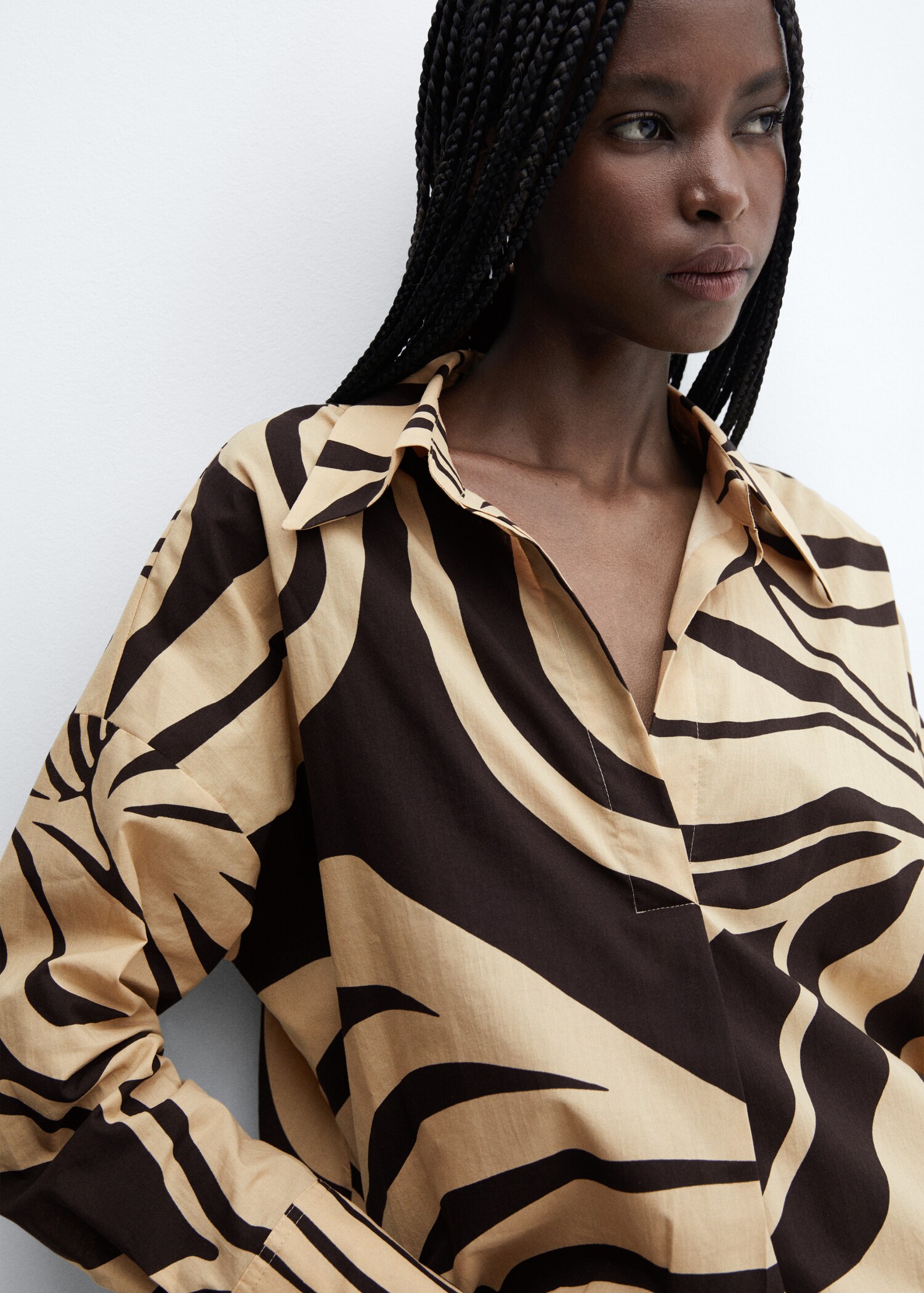Printed oversize shirt - Details of the article 1