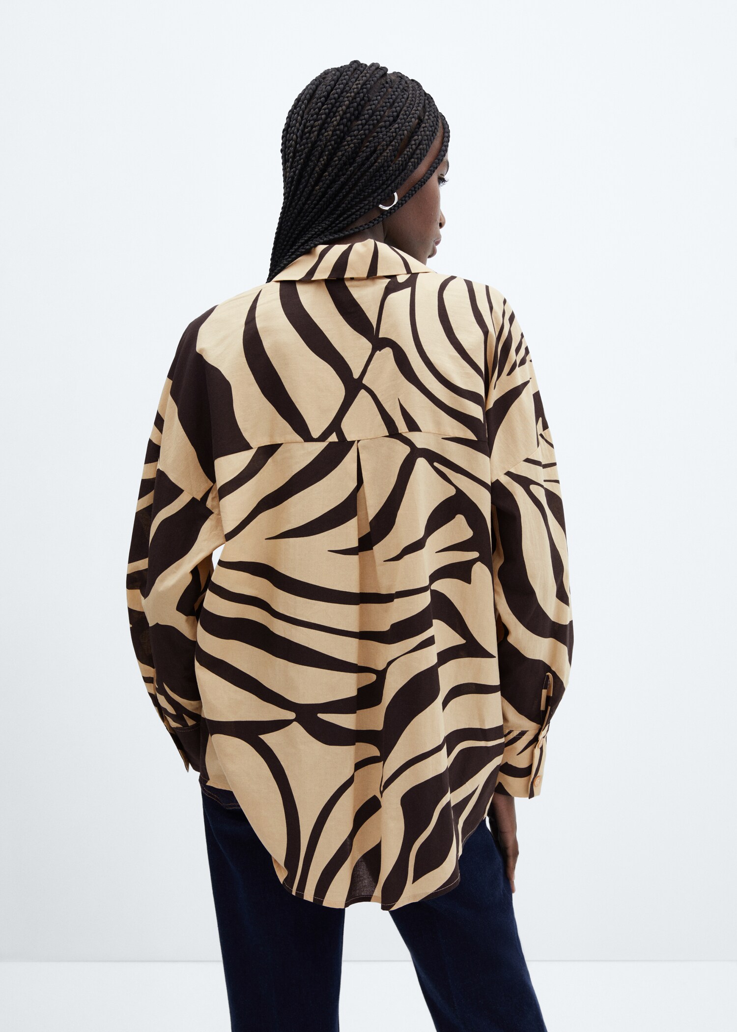 Printed oversize shirt - Reverse of the article