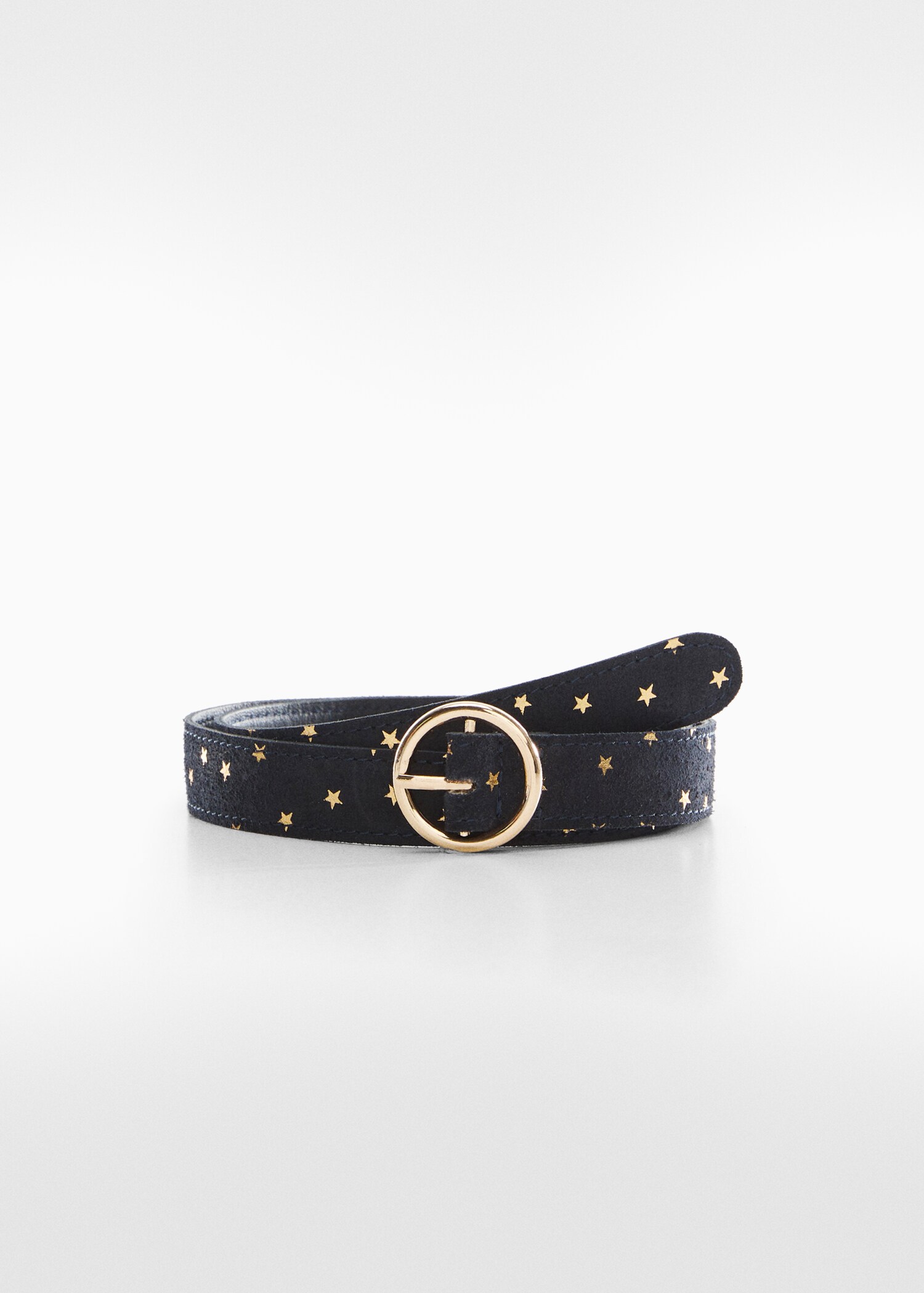 LEATHER STAR STUD BRACELET MINI BLACK W/GOLD LEATHER STAR STUD BRACELET MINI BLACK W/GOLD