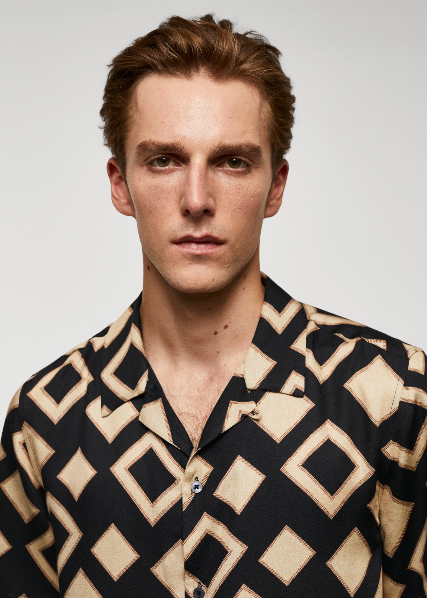 Camisa bowling estampado geométrico - Detalle del artículo 1