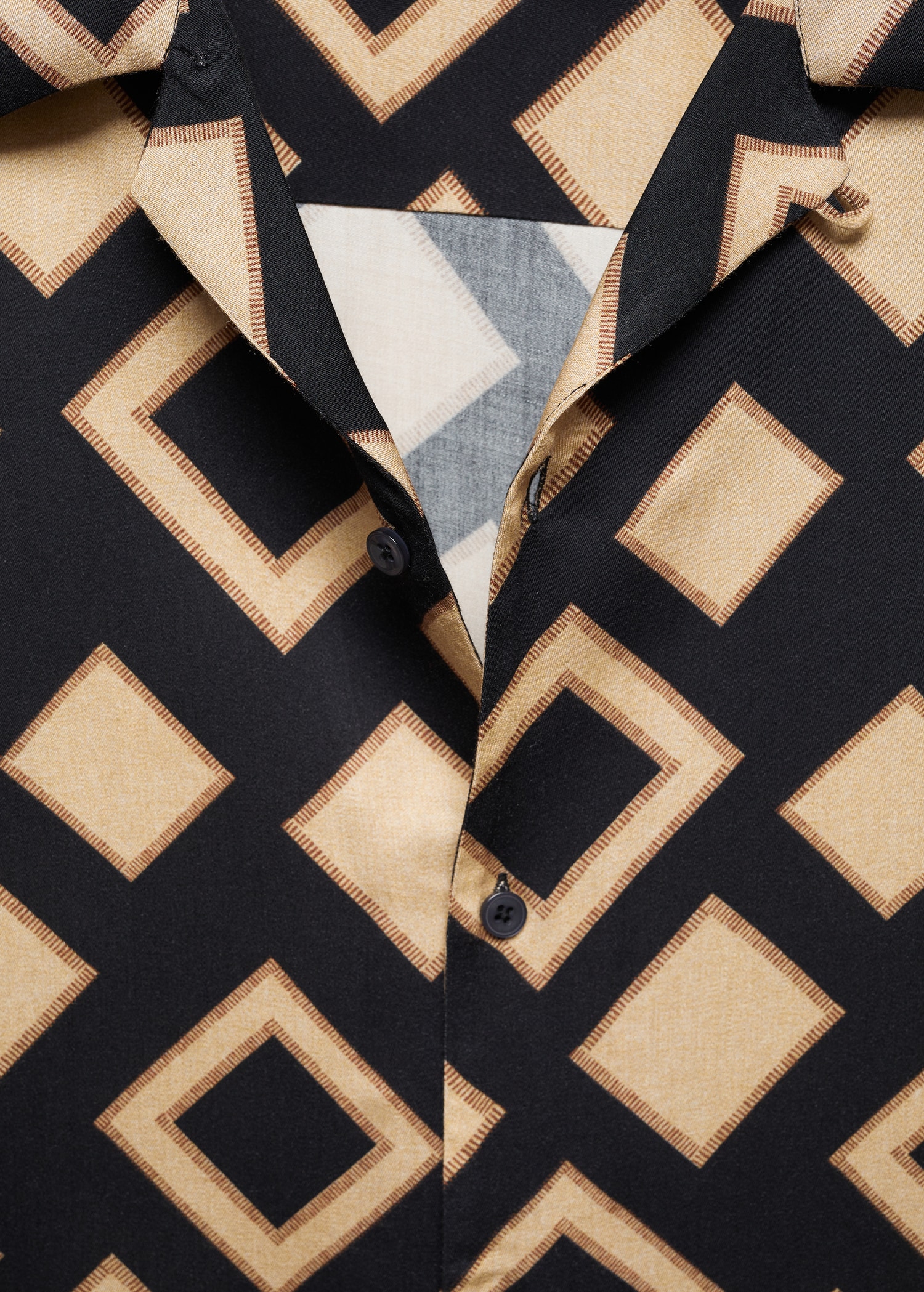 Camisa bowling estampado geométrico - Detalle del artículo 8