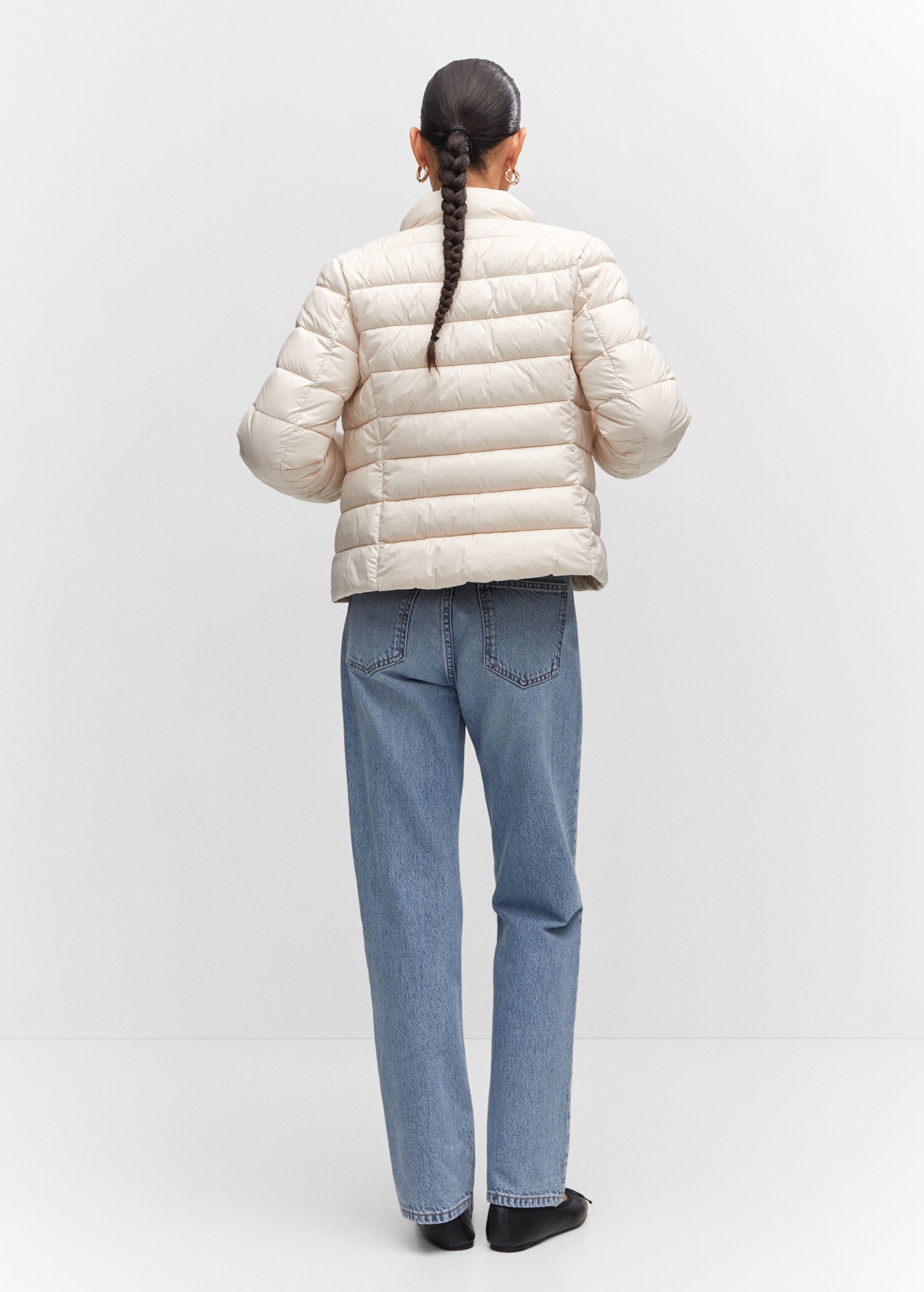 Pocket quilted jacket - Reverse of the article