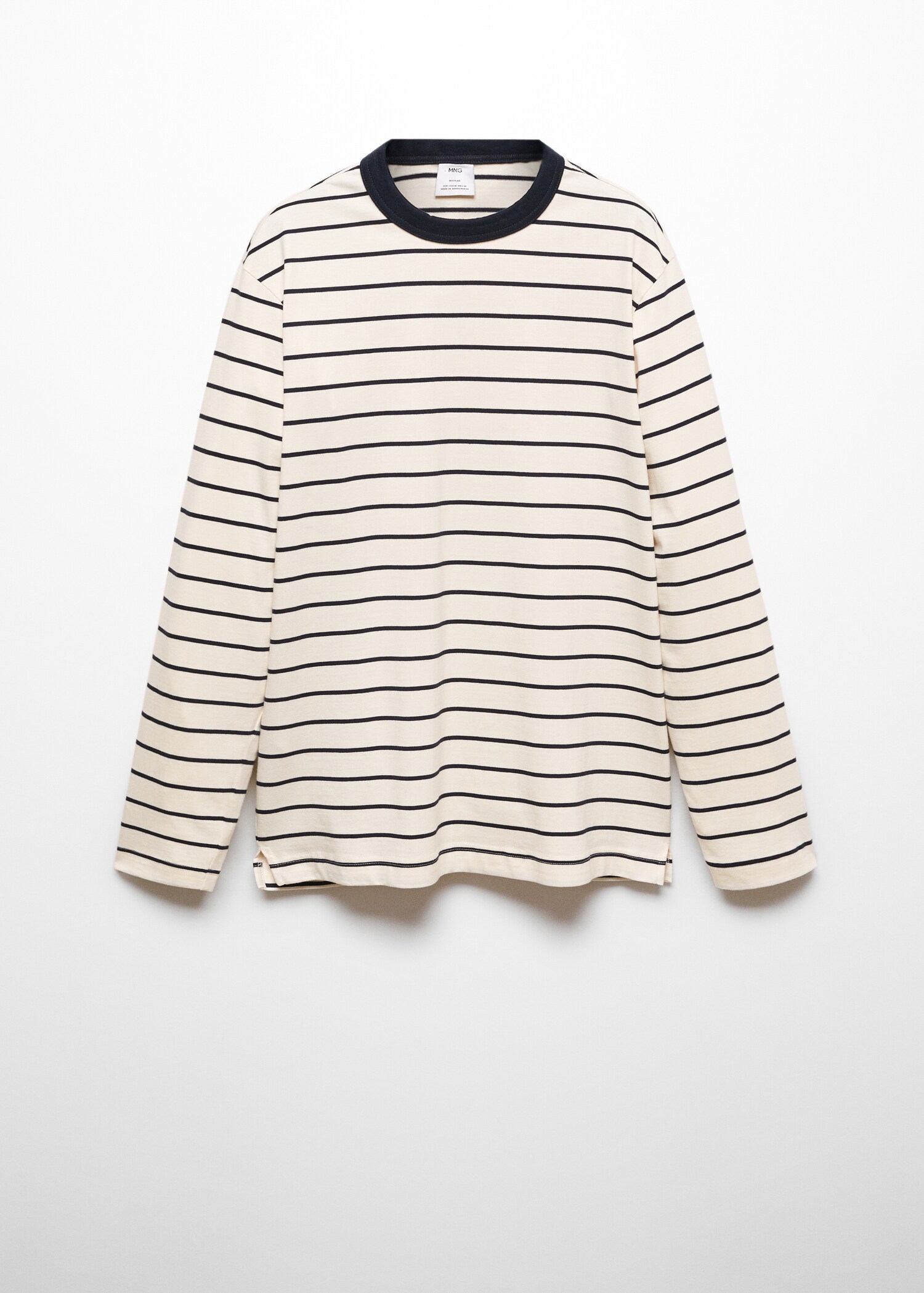 T-shirt manches longues rayures - Article sans modèle
