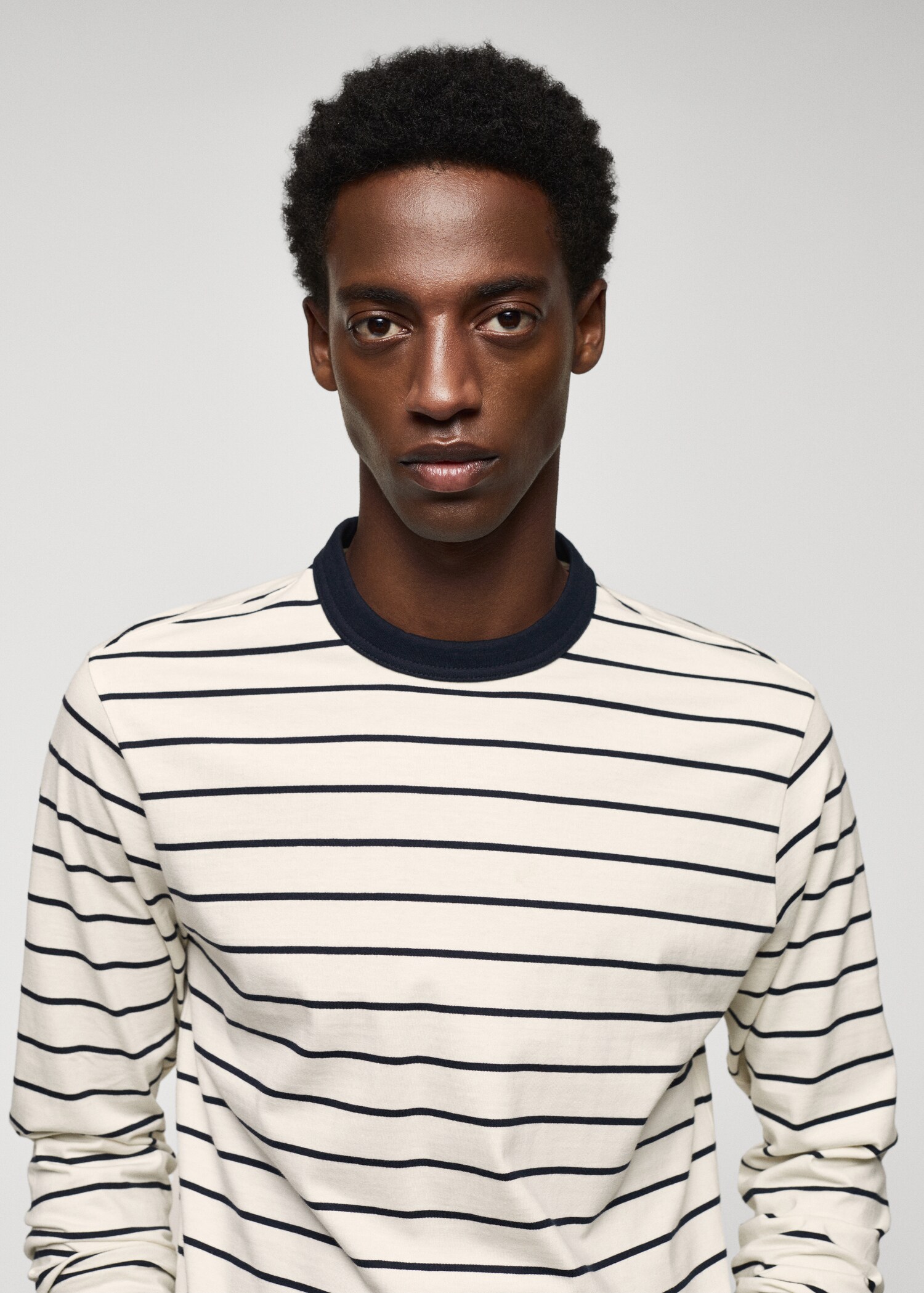 T-shirt manches longues rayures - Détail de l'article 1