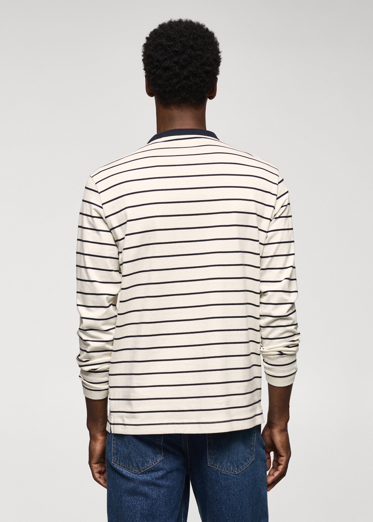 T-shirt manches longues rayures - Verso de l’article