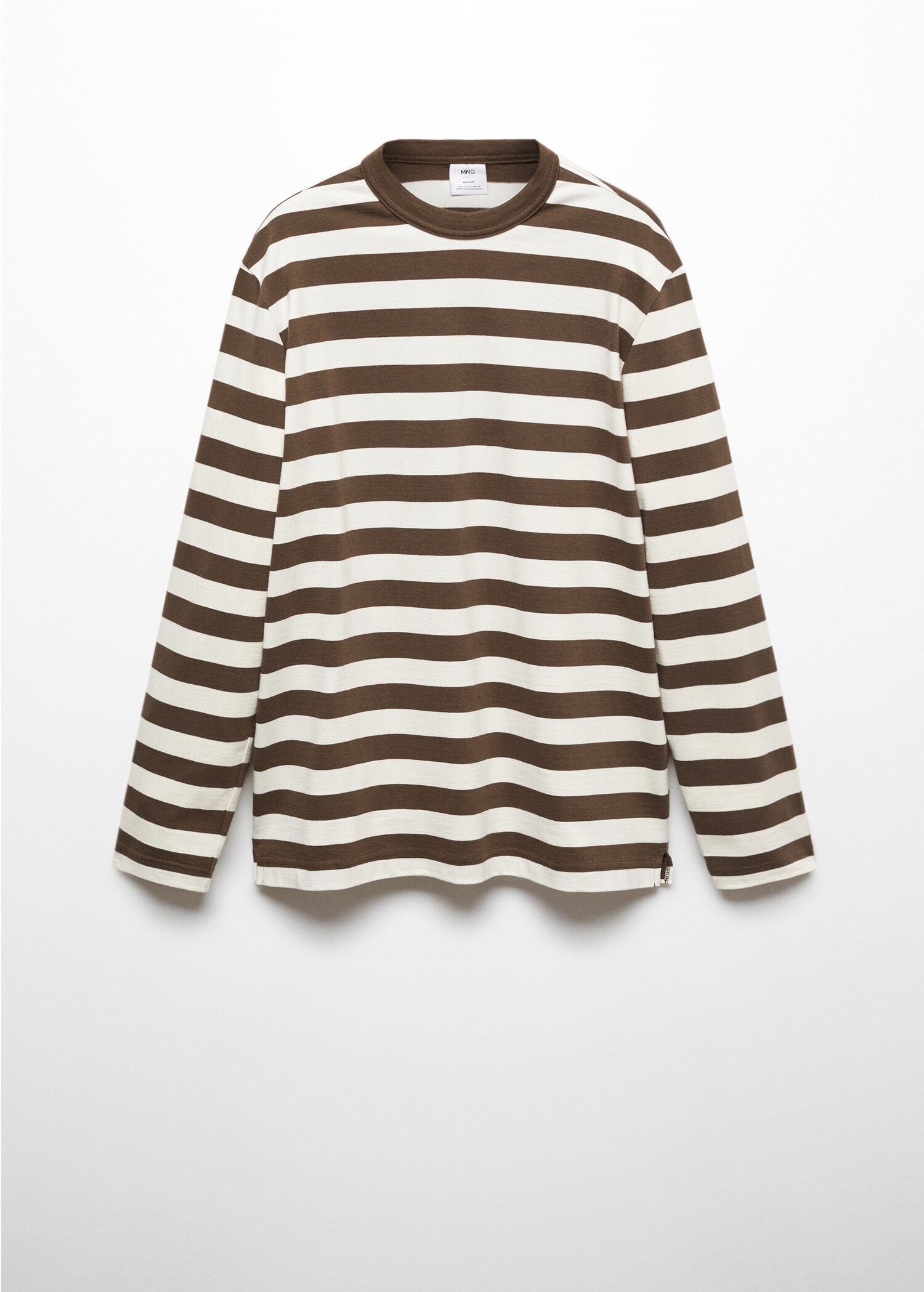T-shirt manches longues rayures - Article sans modèle