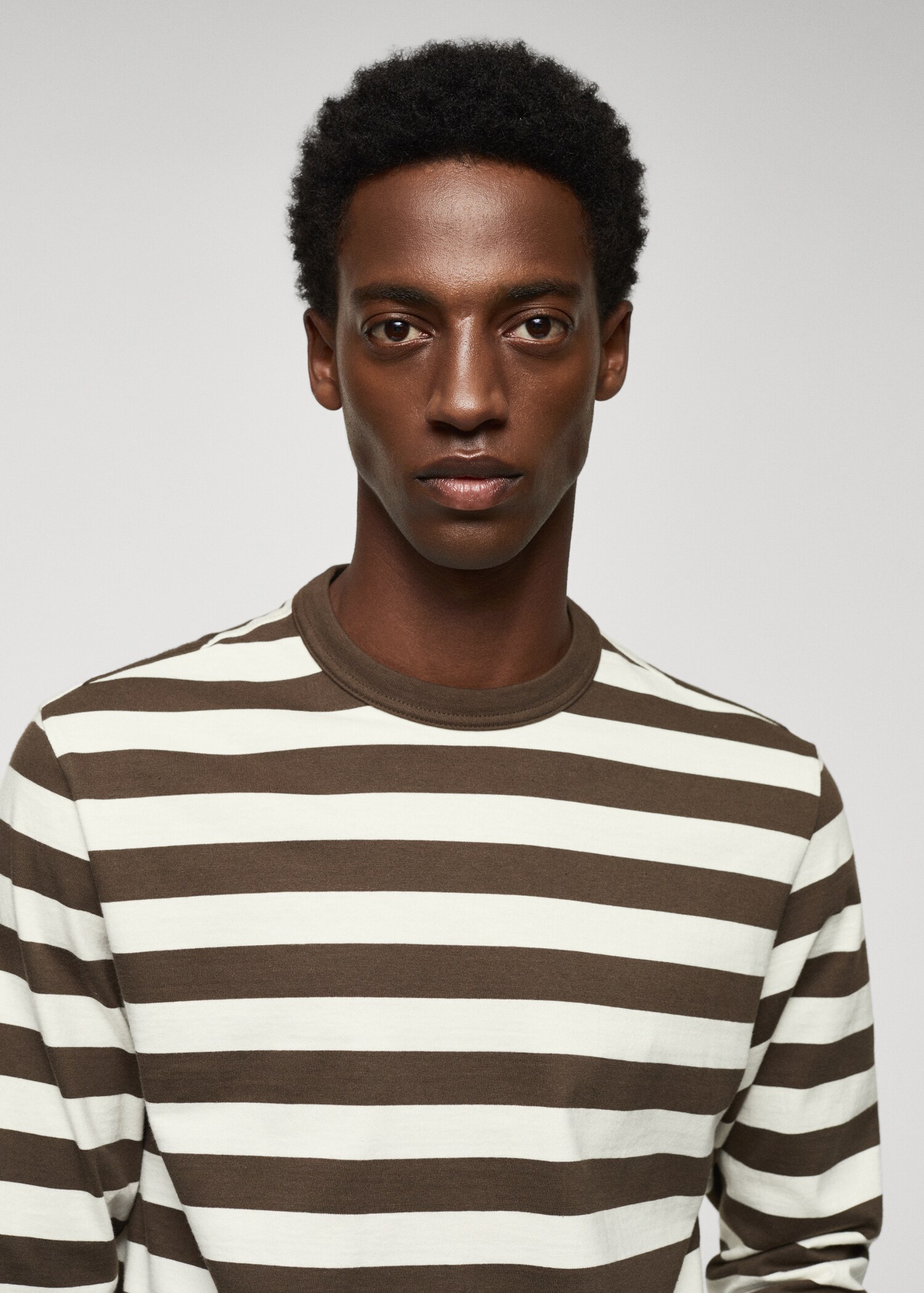 T-shirt manches longues rayures - Détail de l'article 1