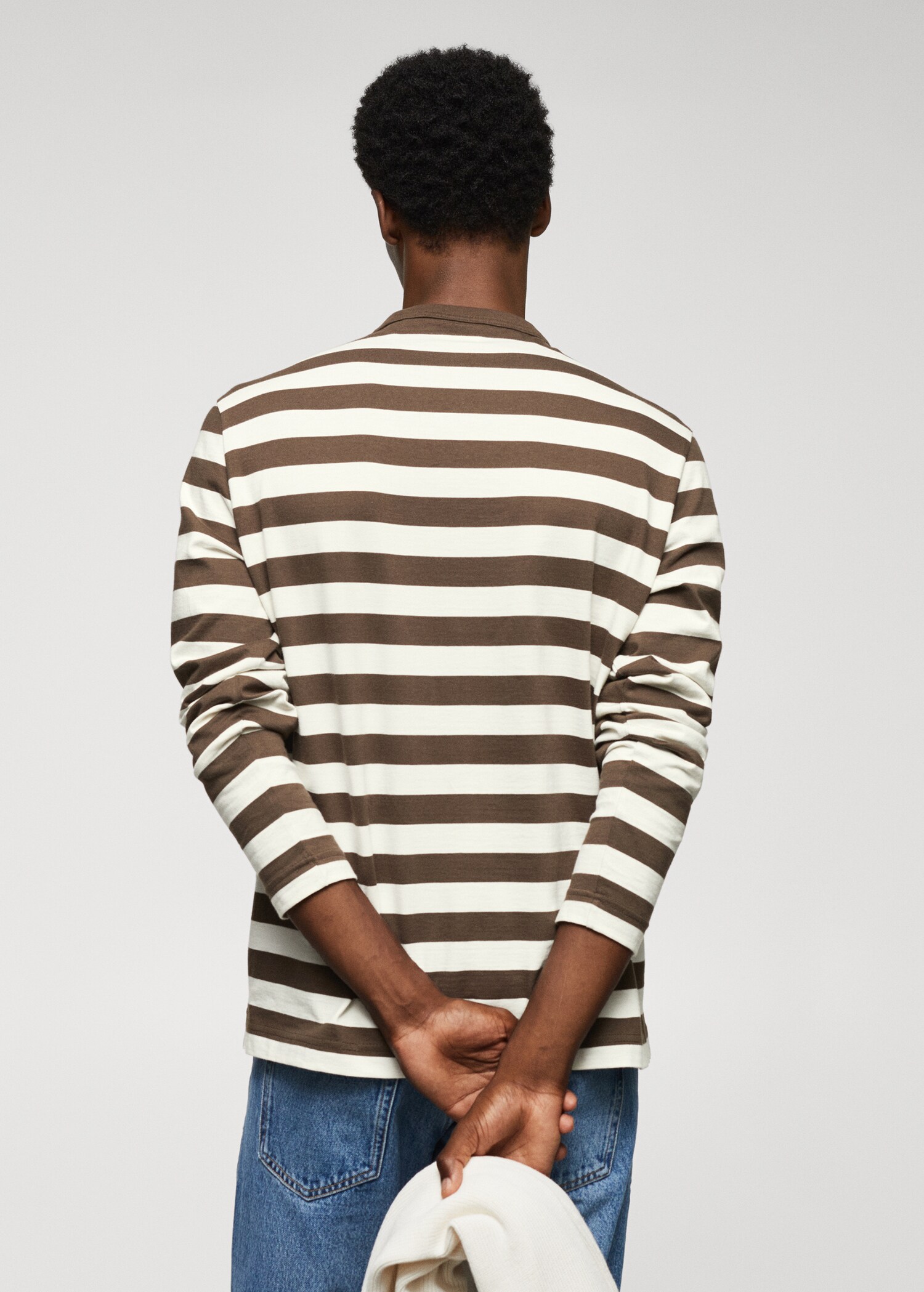 T-shirt manches longues rayures - Verso de l’article