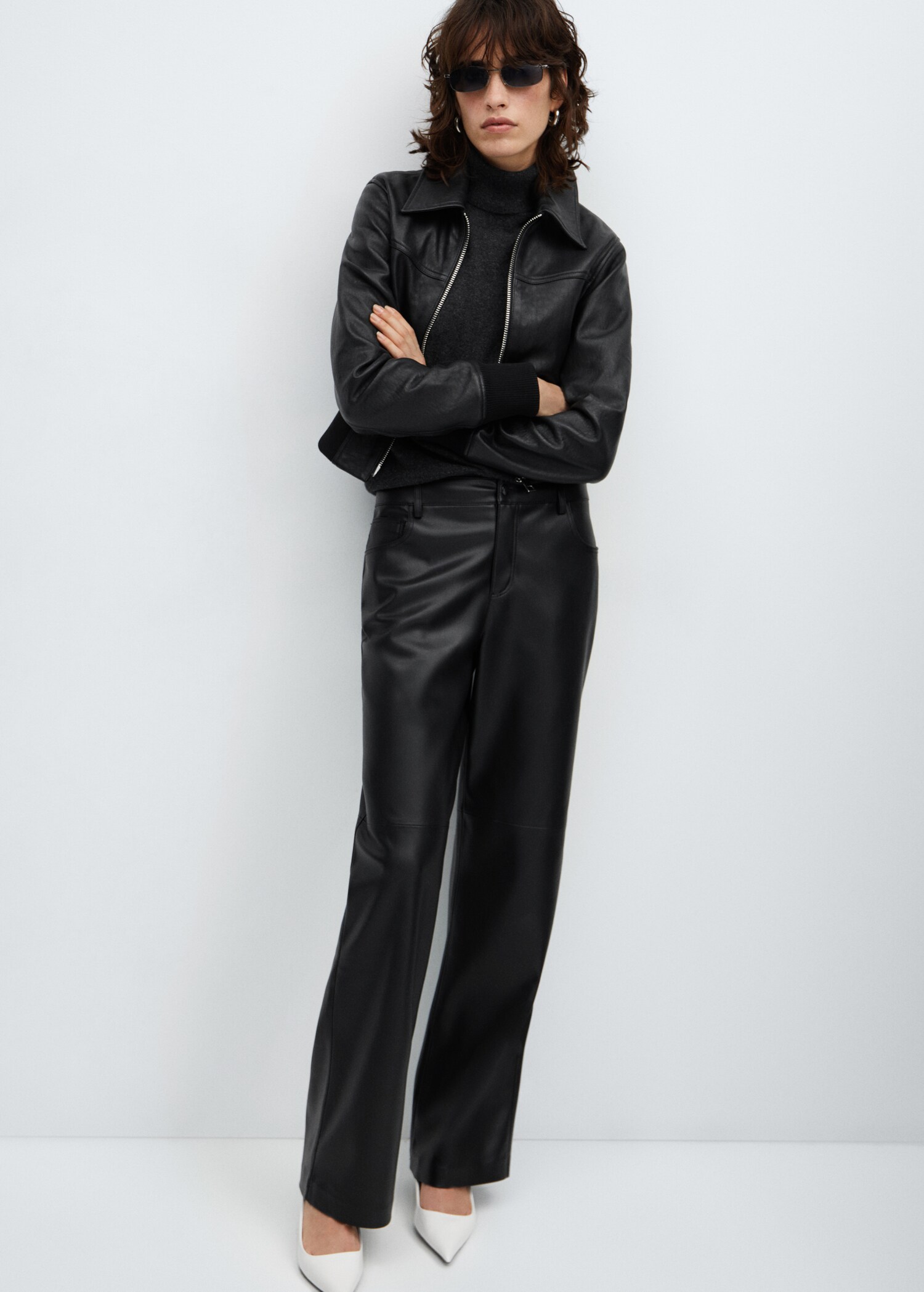 Pantalon taille normale similicuir - Détail de l'article 2