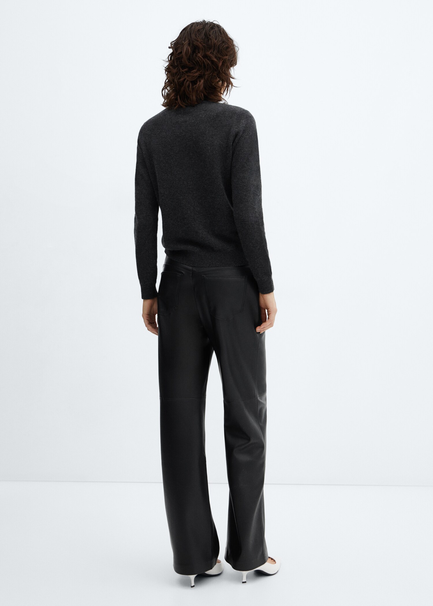 Pantalon taille normale similicuir - Verso de l’article