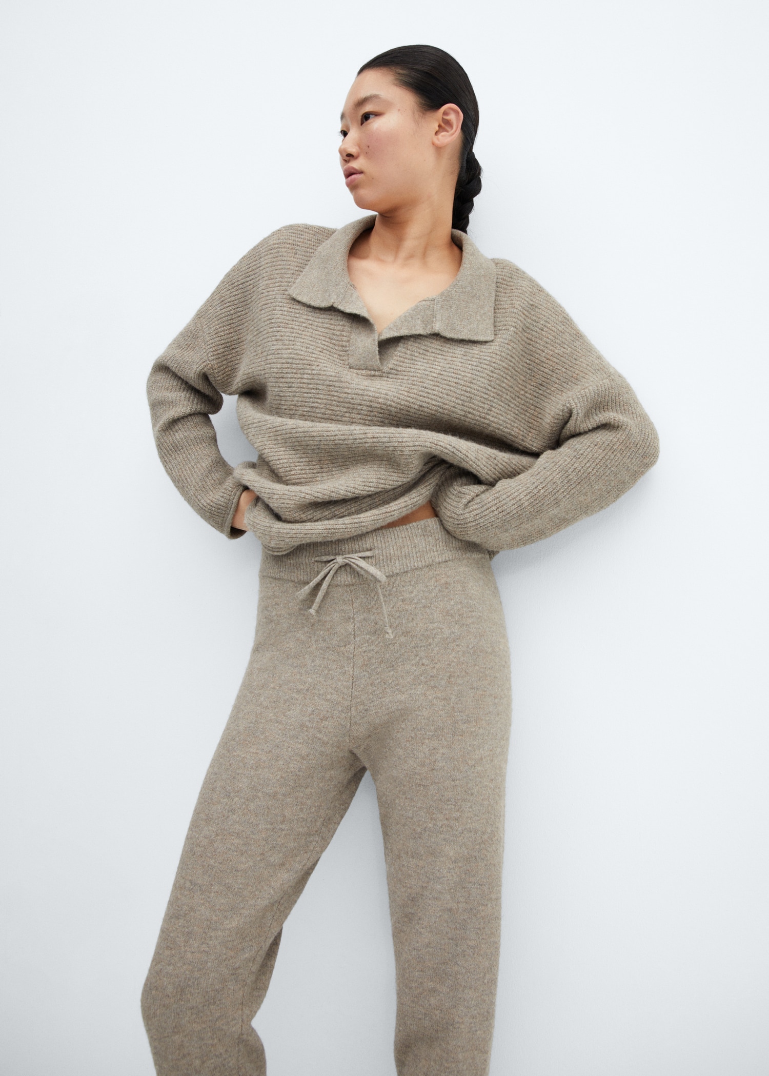 Pantalon jogger maille Femme MANGO France (La Réunion)