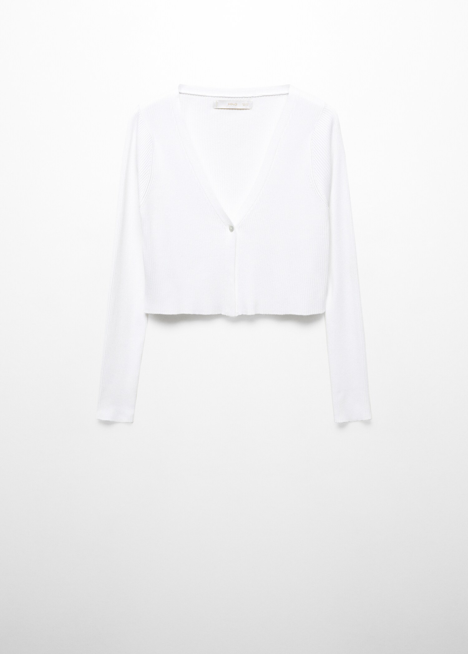 Cropped cardigan with buttons - Article without model