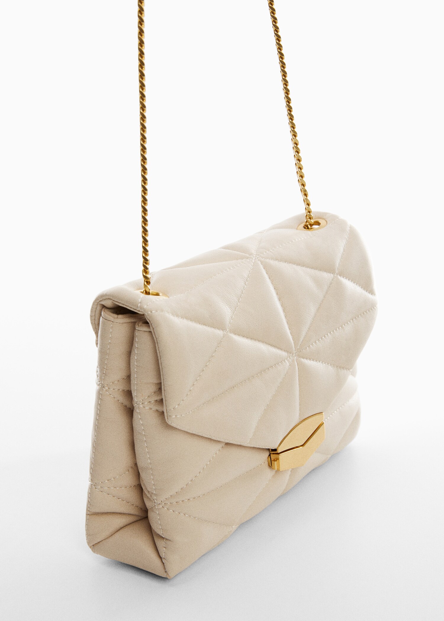 Quilted bag with flap - Medium plane