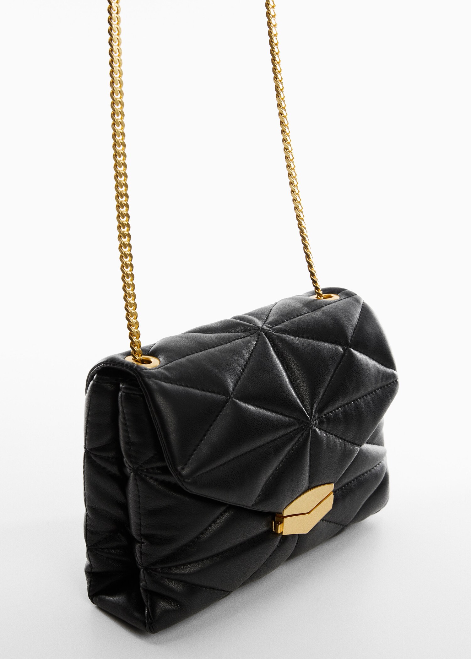Quilted bag with flap - Medium plane