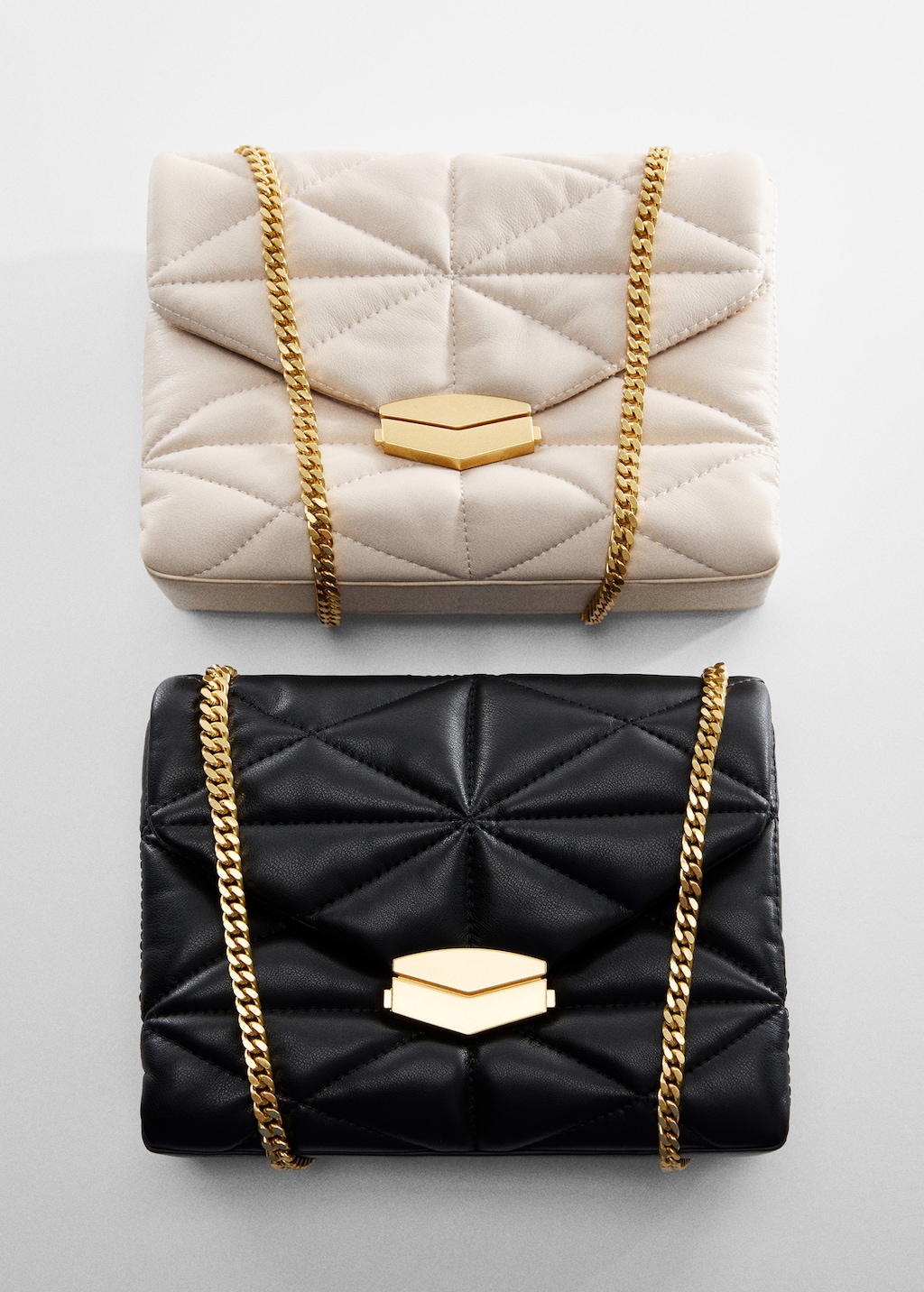 Bolso acolchado mango hotsell