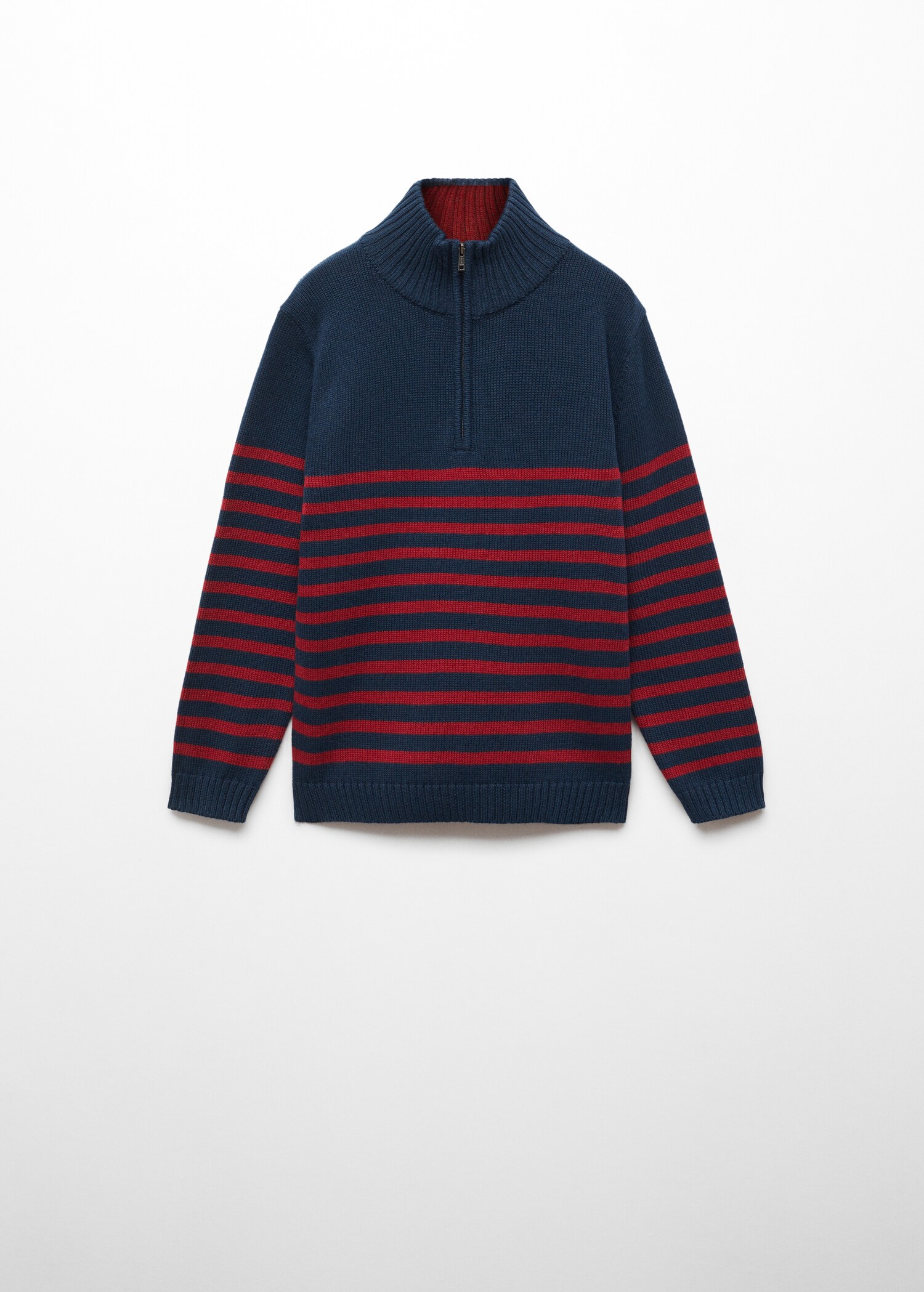 Striped sweater with zipper - Article without model
