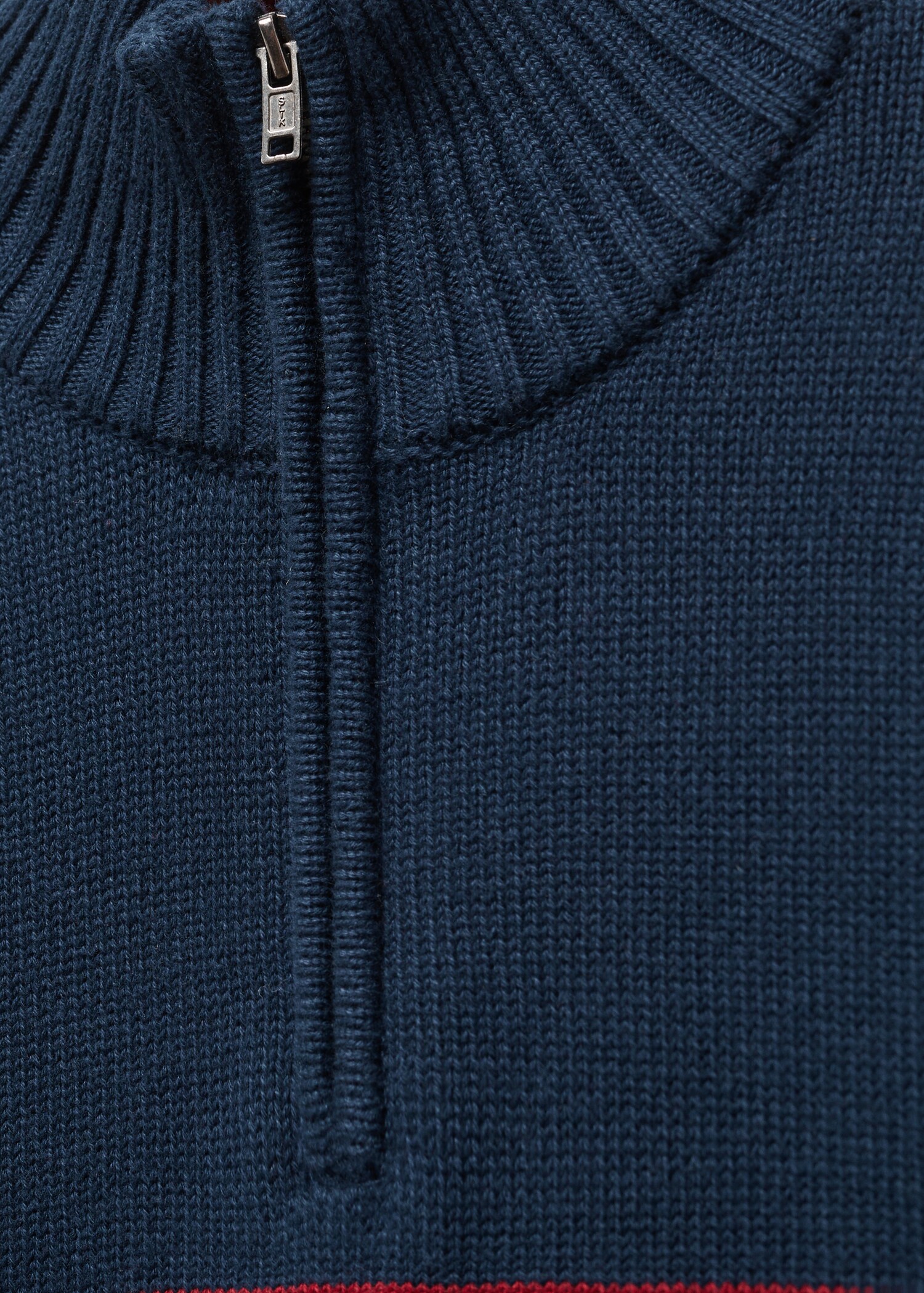 Striped sweater with zipper - Details of the article 8