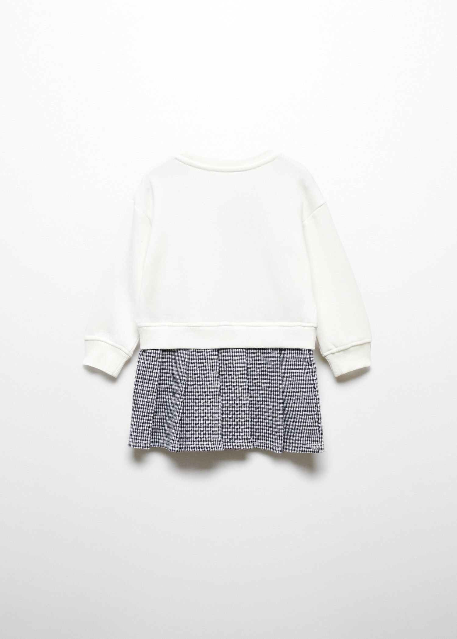 Printed skirt sweatshirt dress - Reverse of the article