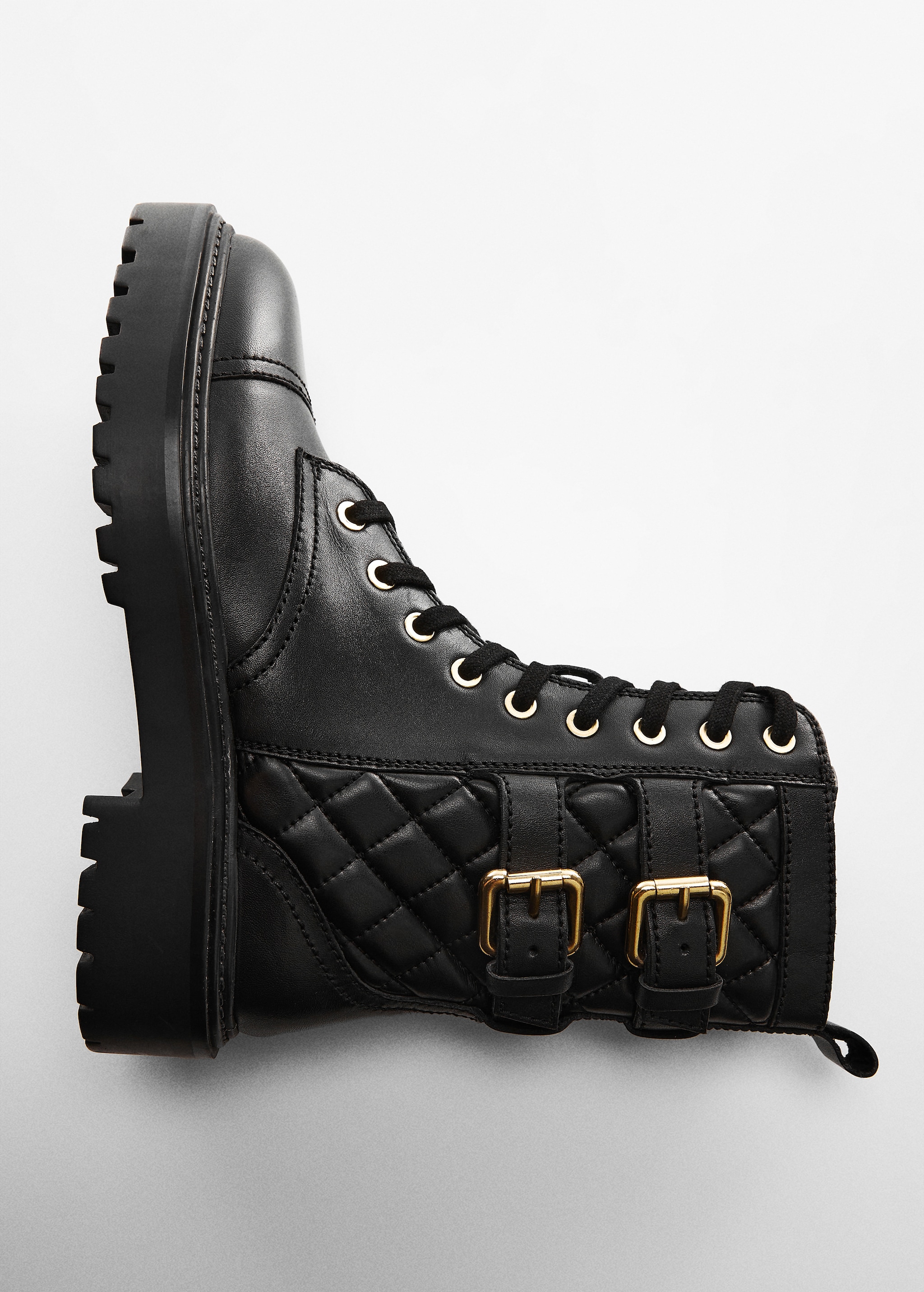 Military leather ankle boots Women MANGO Georgia