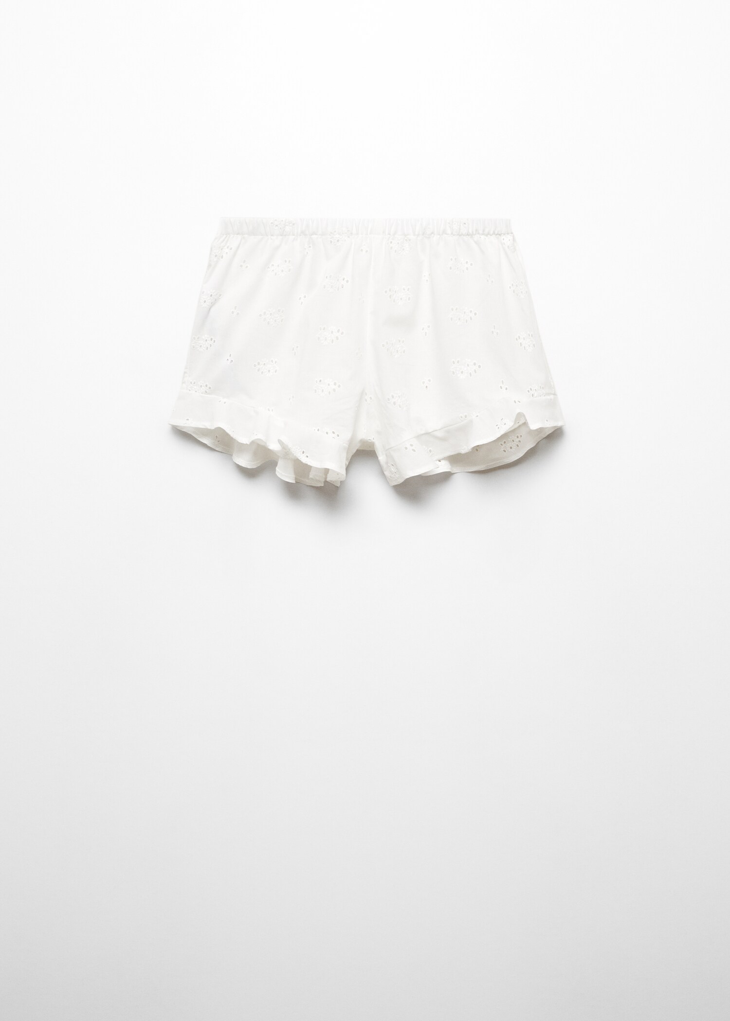 Short pyjama détails ajourés - Article sans modèle