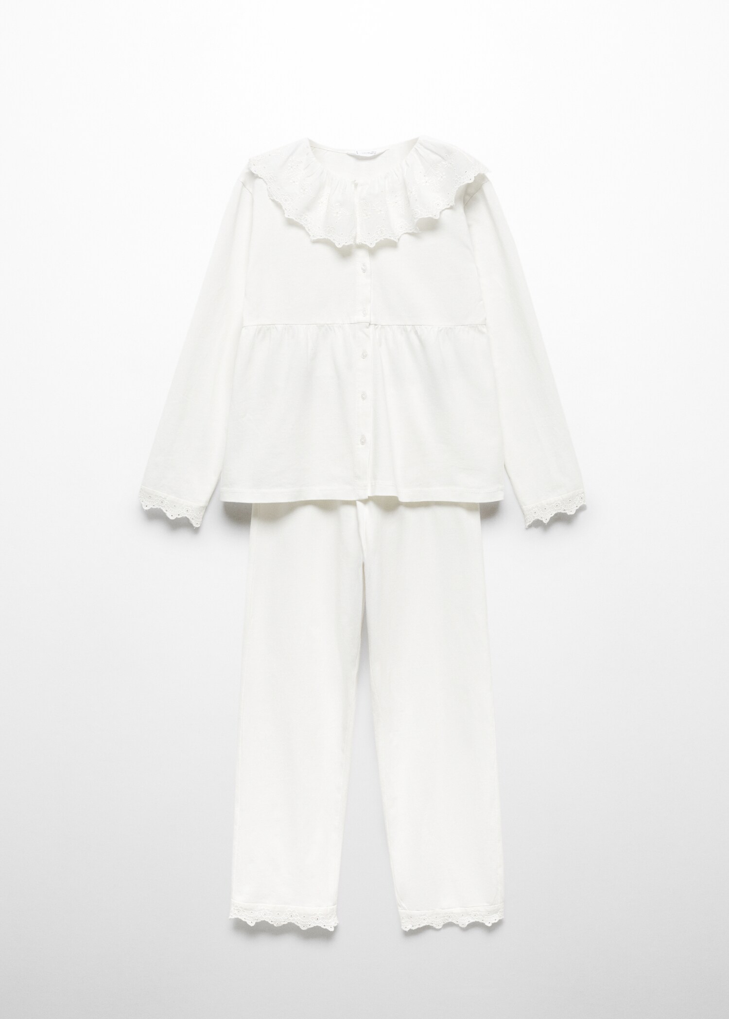 Pyjama with embroidered details  - Article without model