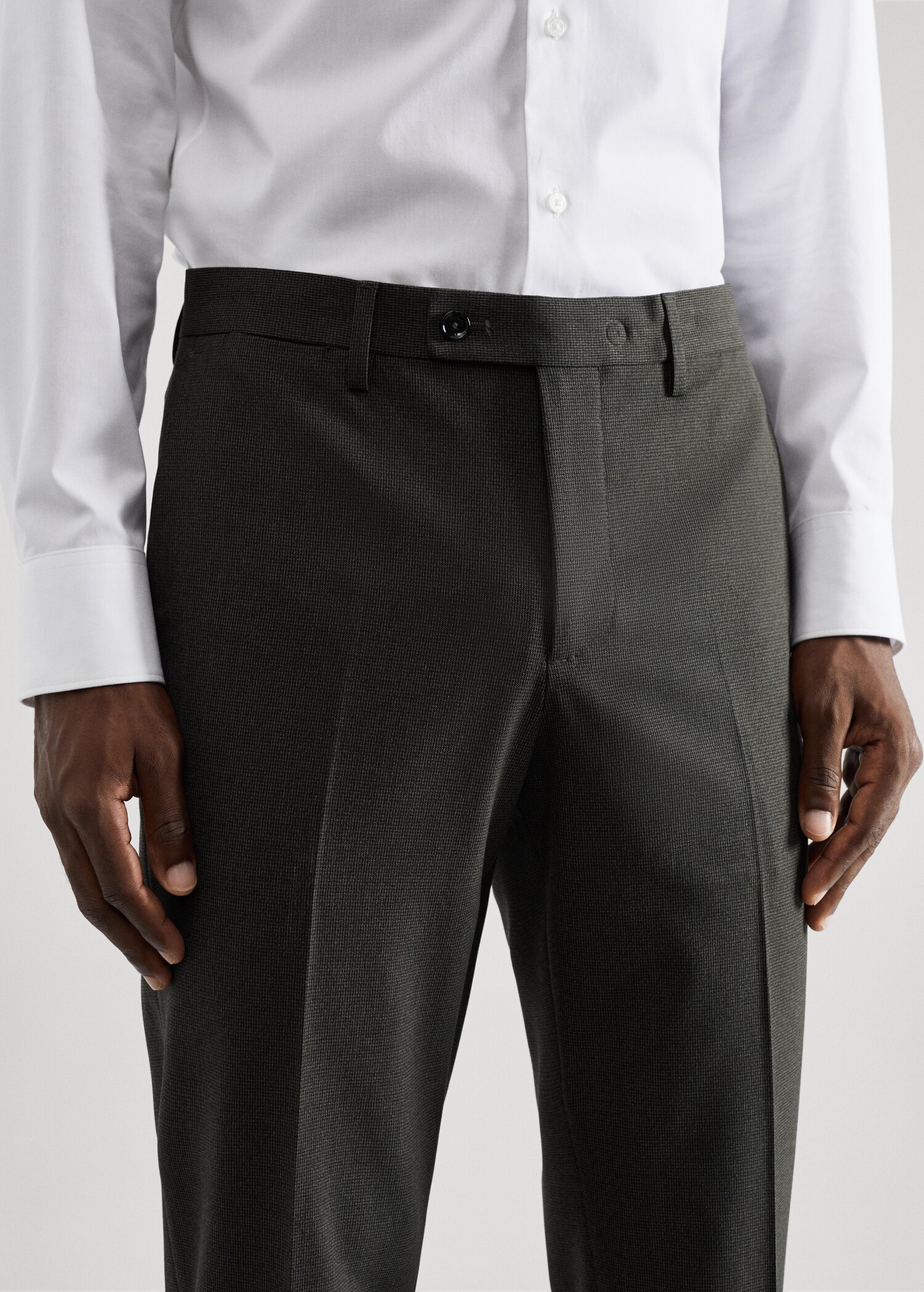 Pantaloni completo stampati slim-fit tessuto stretch - Dettaglio dell'articolo 4