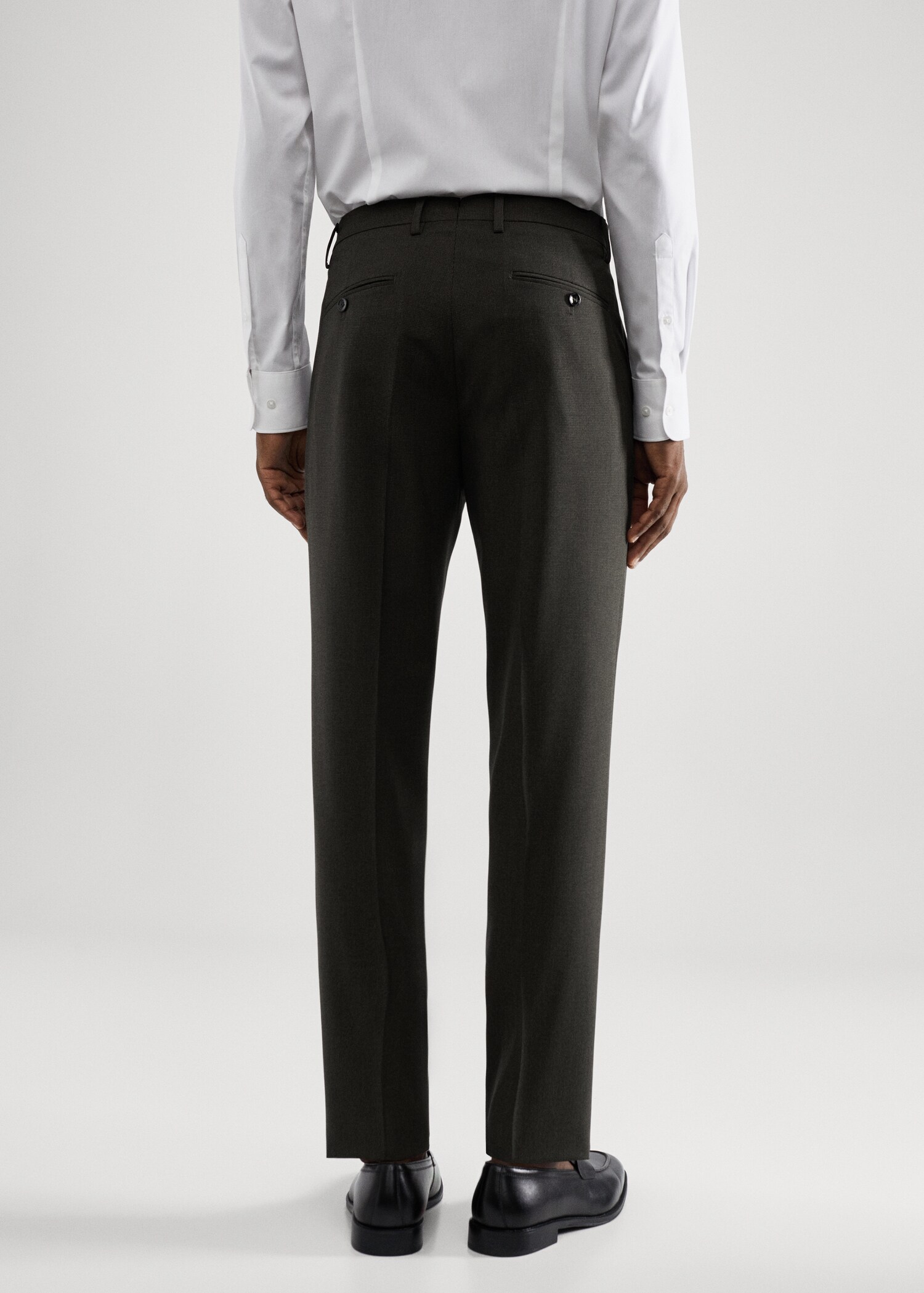 Pantaloni completo stampati slim-fit tessuto stretch - Retro dell'articolo