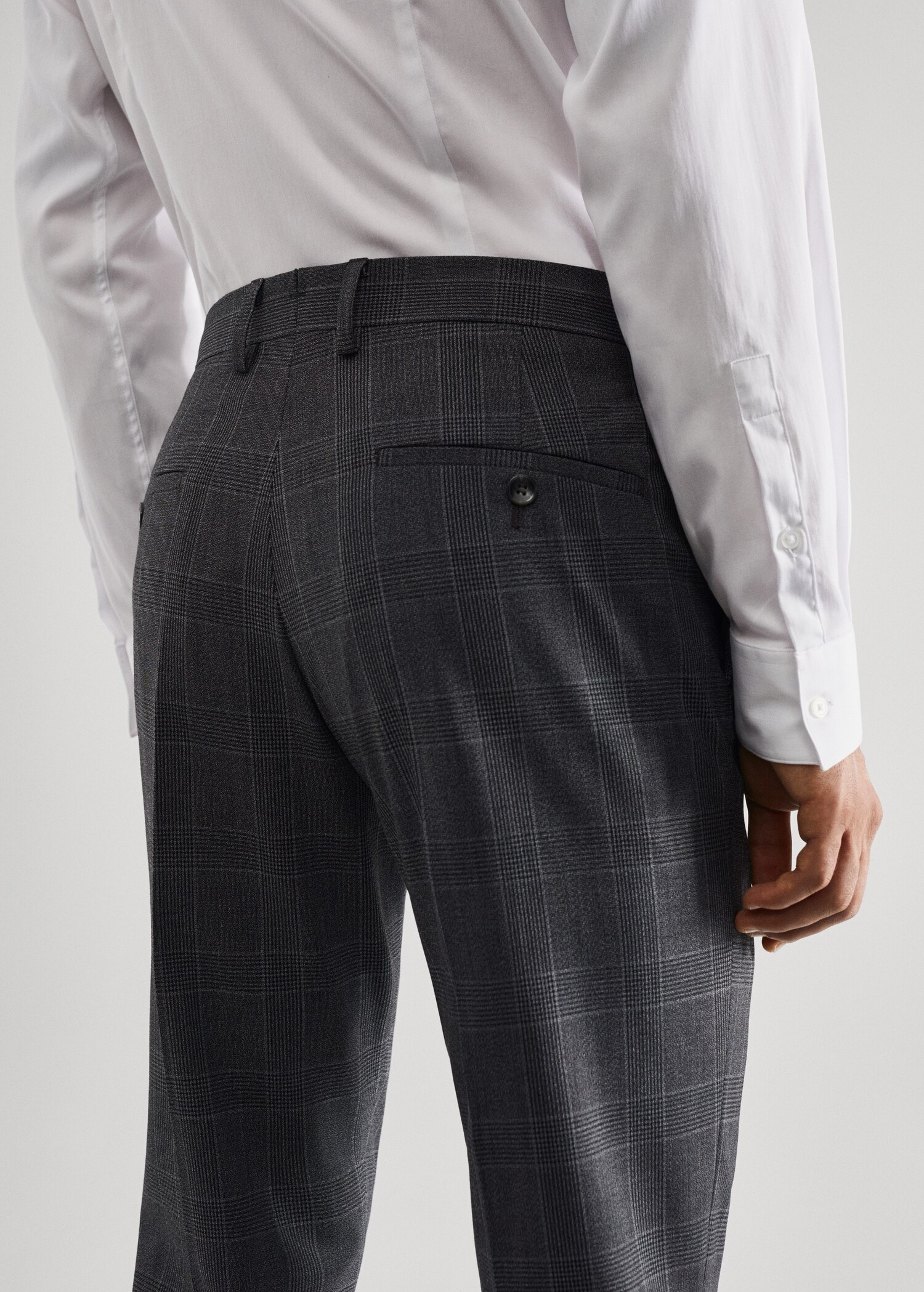 Pantaloni completo super slim fit quadri - Dettaglio dell'articolo 6