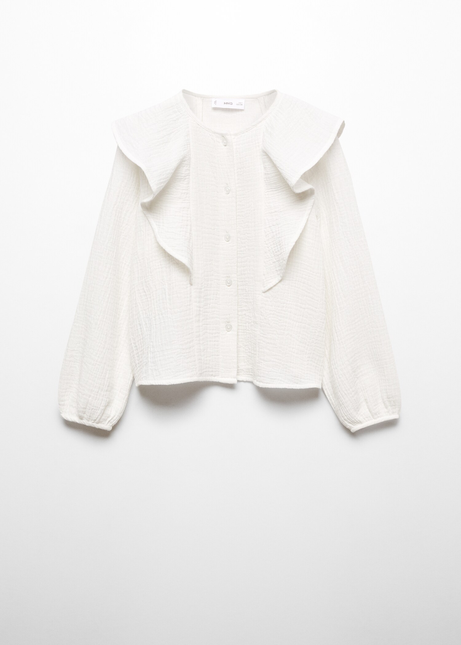 Blouse coton à volants - Article sans modèle