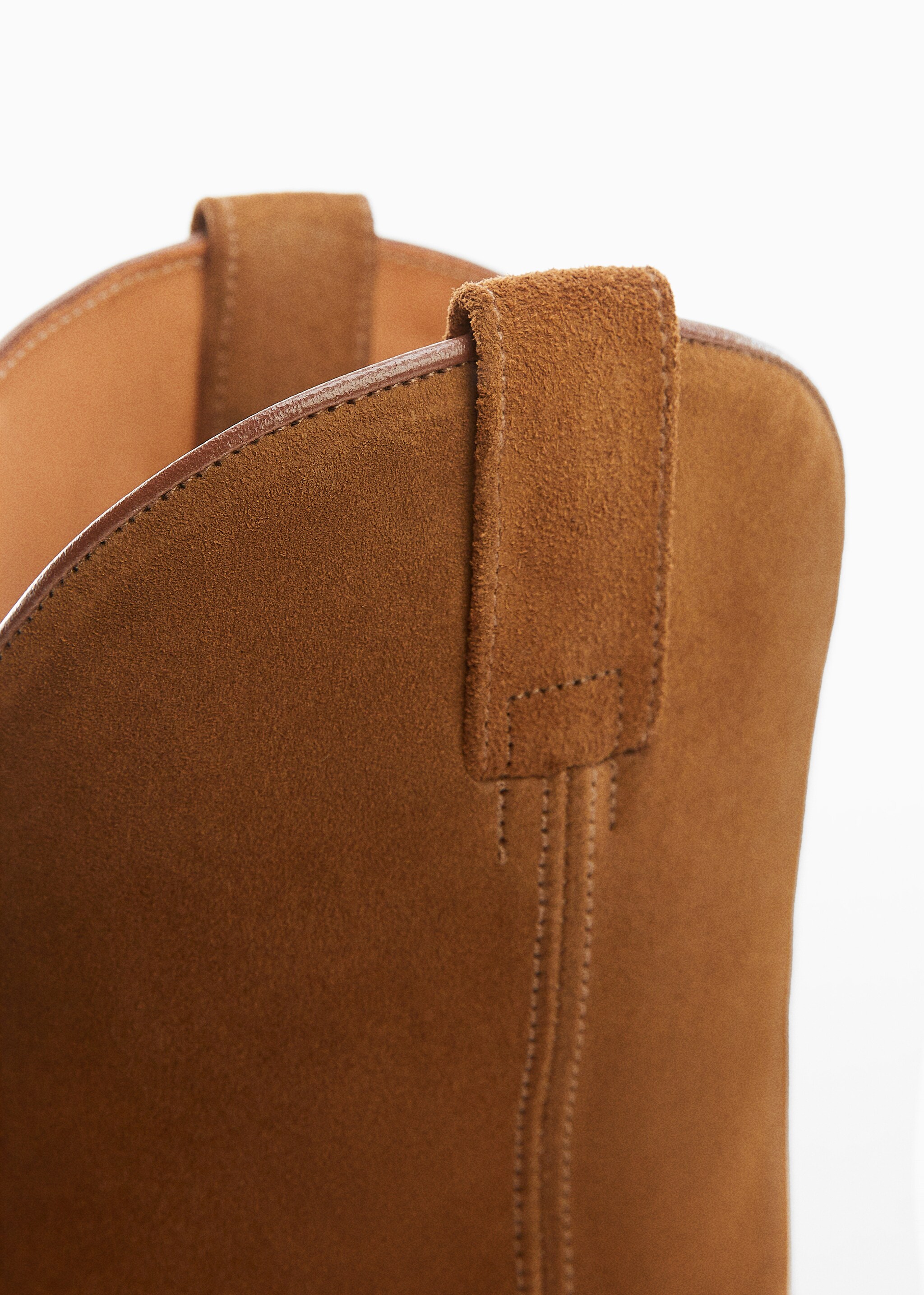 Suede cowboy ankle boots - Details of the article 1