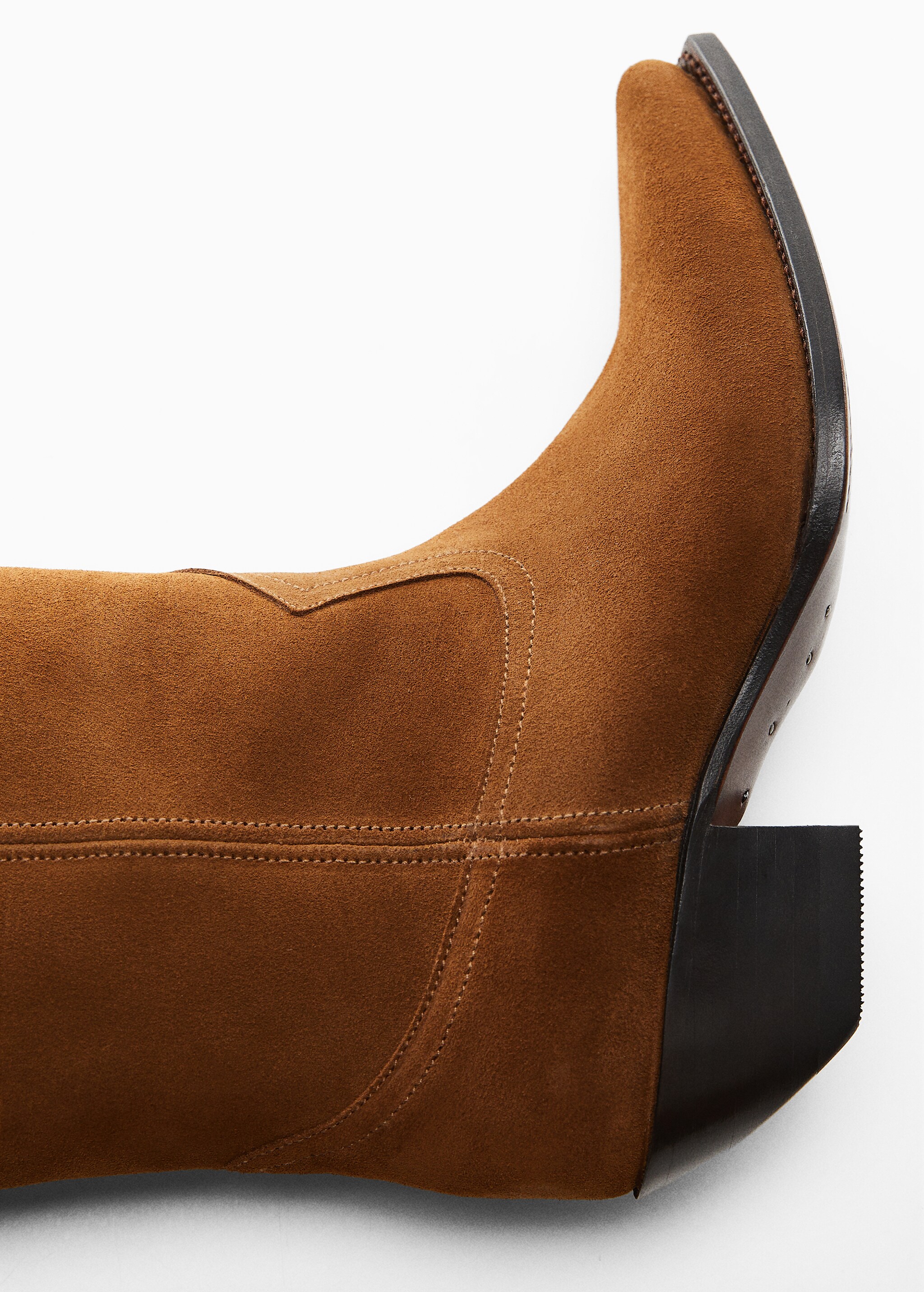 Suede cowboy ankle boots - Details of the article 5