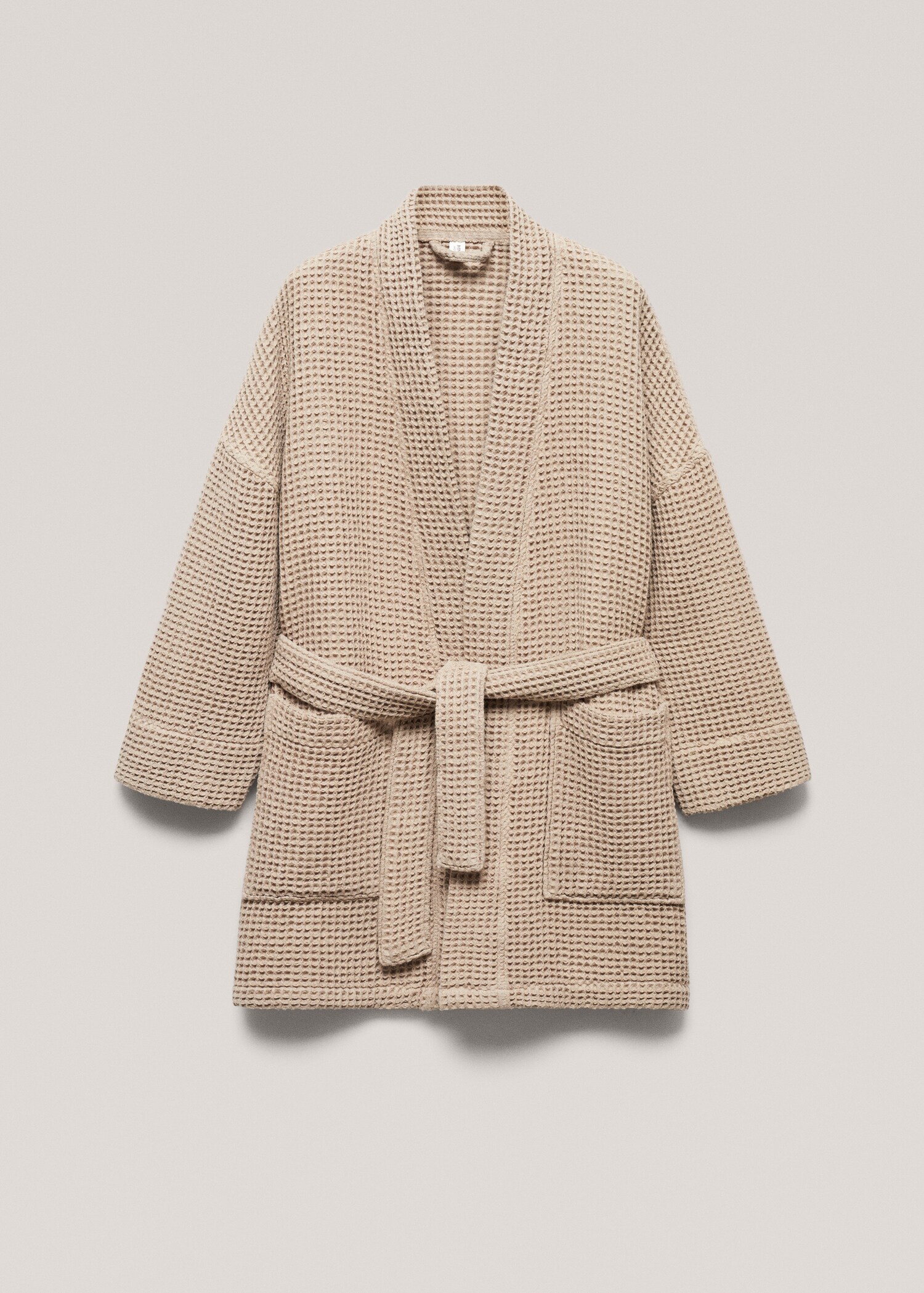 100% cotton waffle bathrobe - Article without model