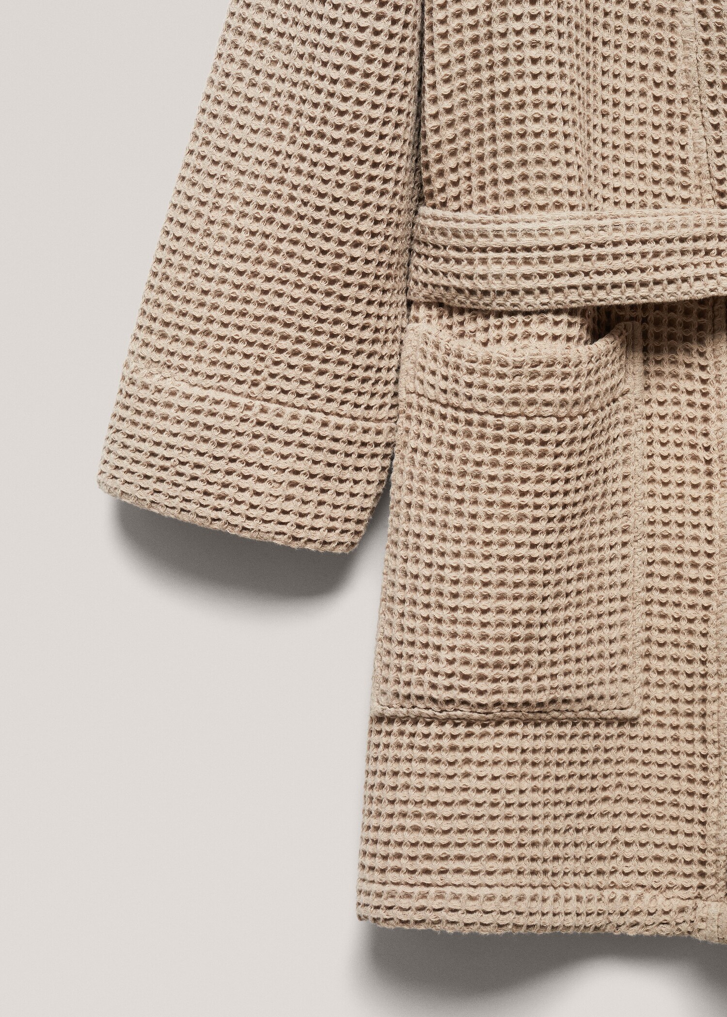 100% cotton waffle bathrobe - Details of the article 1