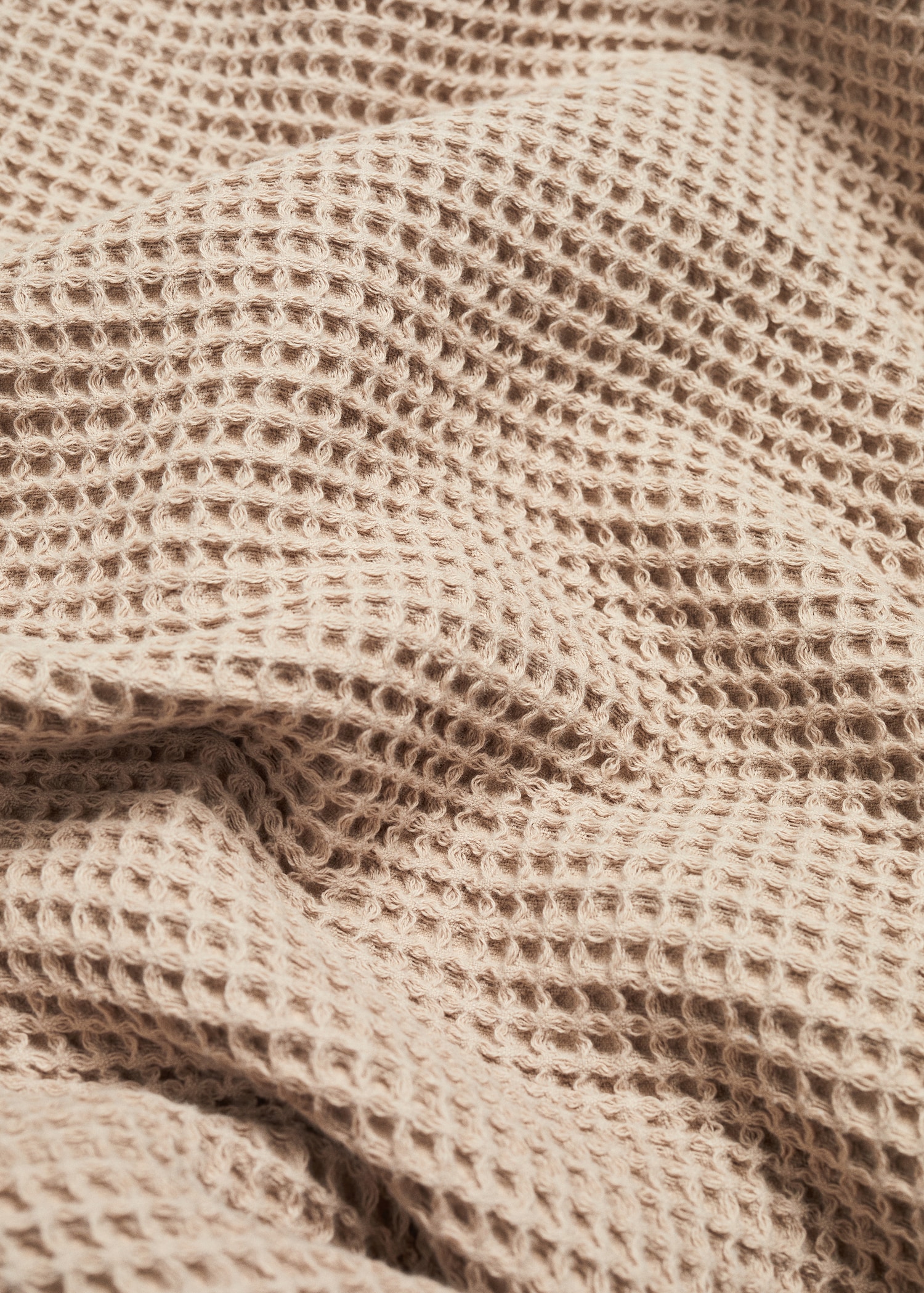 100% cotton waffle bathrobe - Details of the article 3