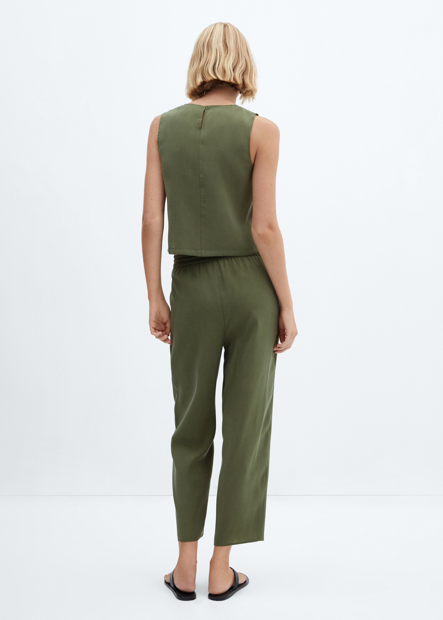 Pantalón modal cintura elástica - Detalle del artículo 1