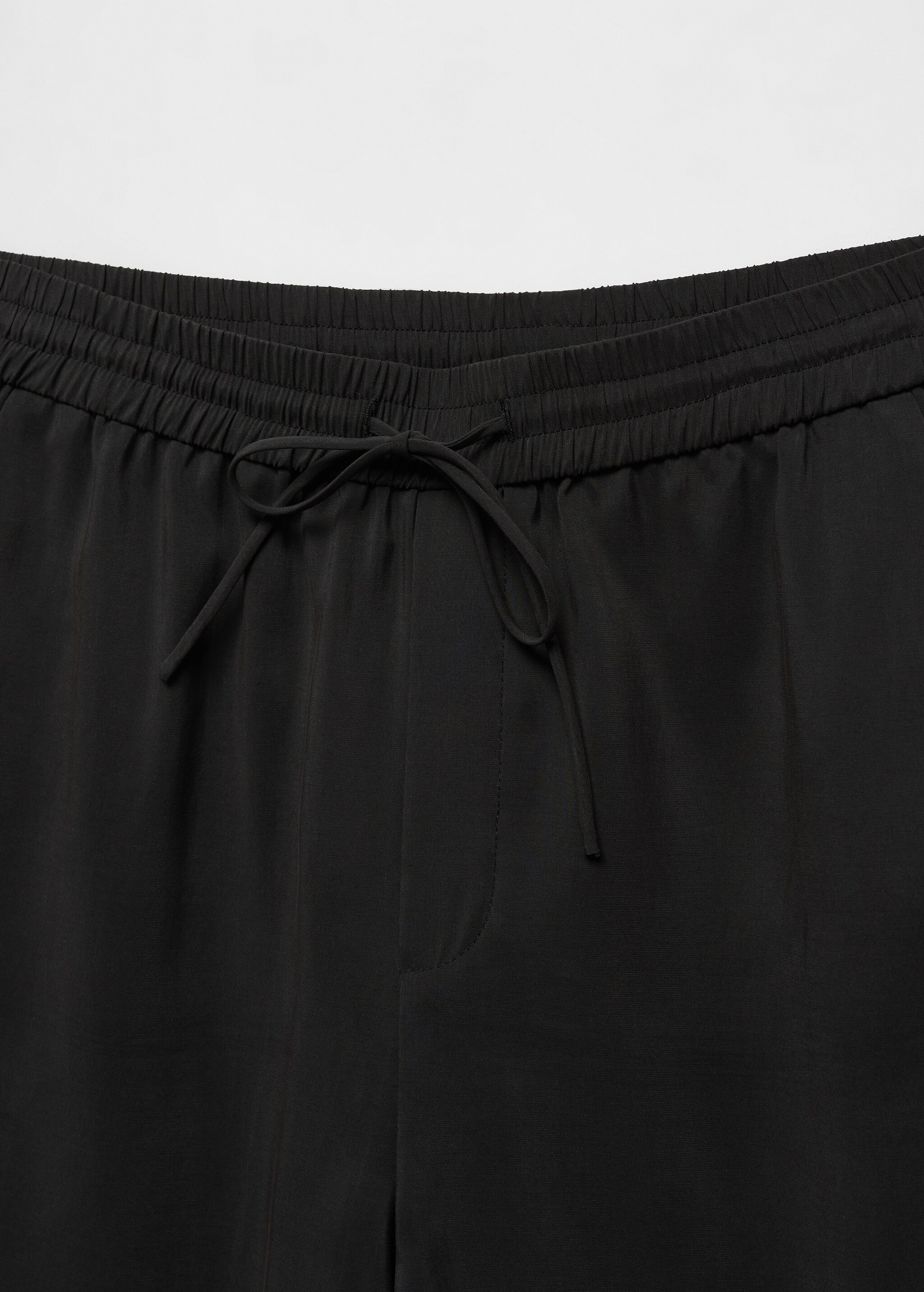 Drawstring waist modal trousers - Details of the article 8
