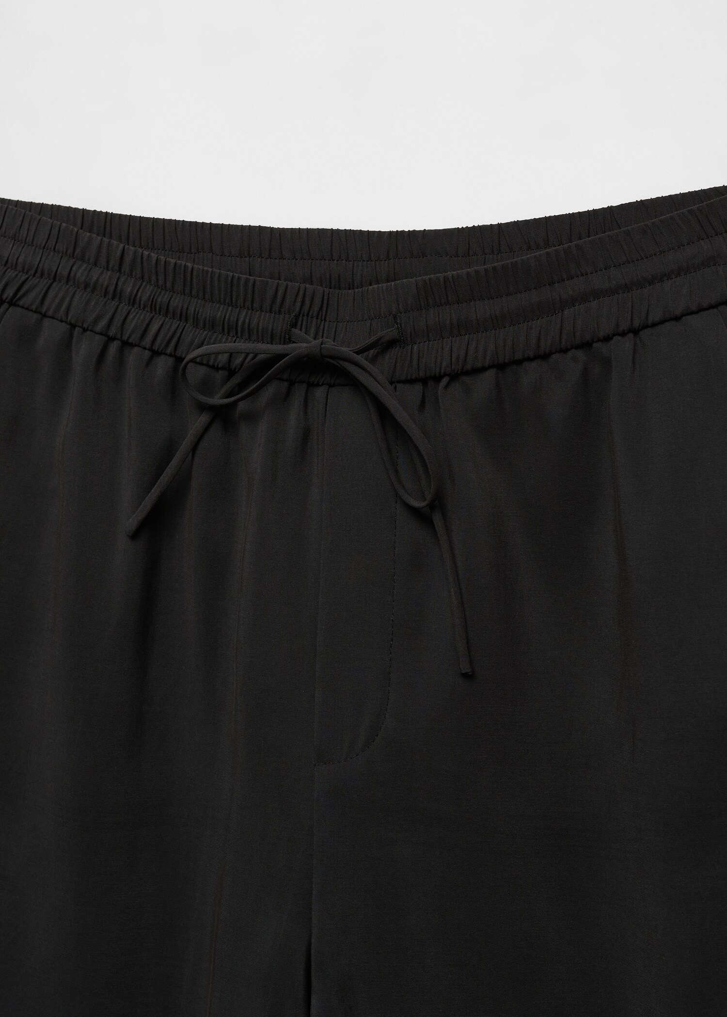 Drawstring waist modal trousers - Details of the article 8