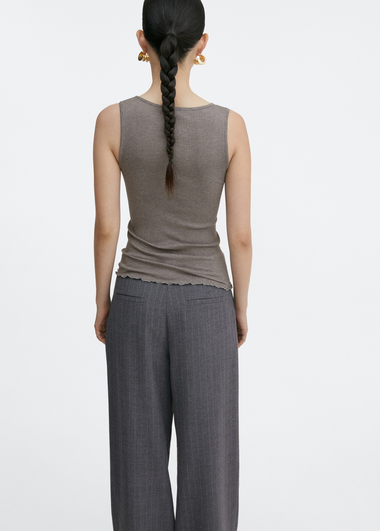 Blackberry silk top - Reverse of the article
