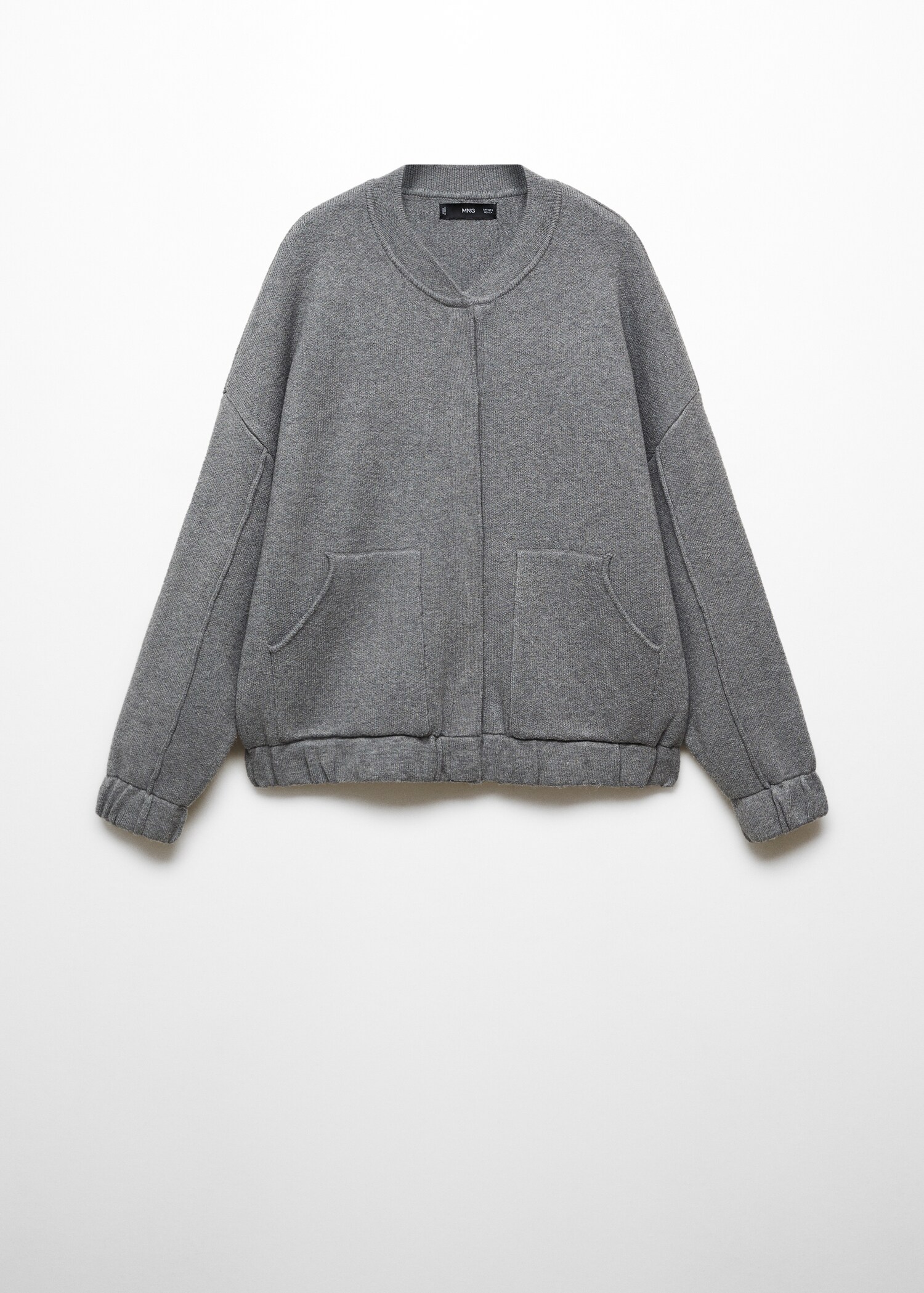 Knitted bomber jacket - Article without model