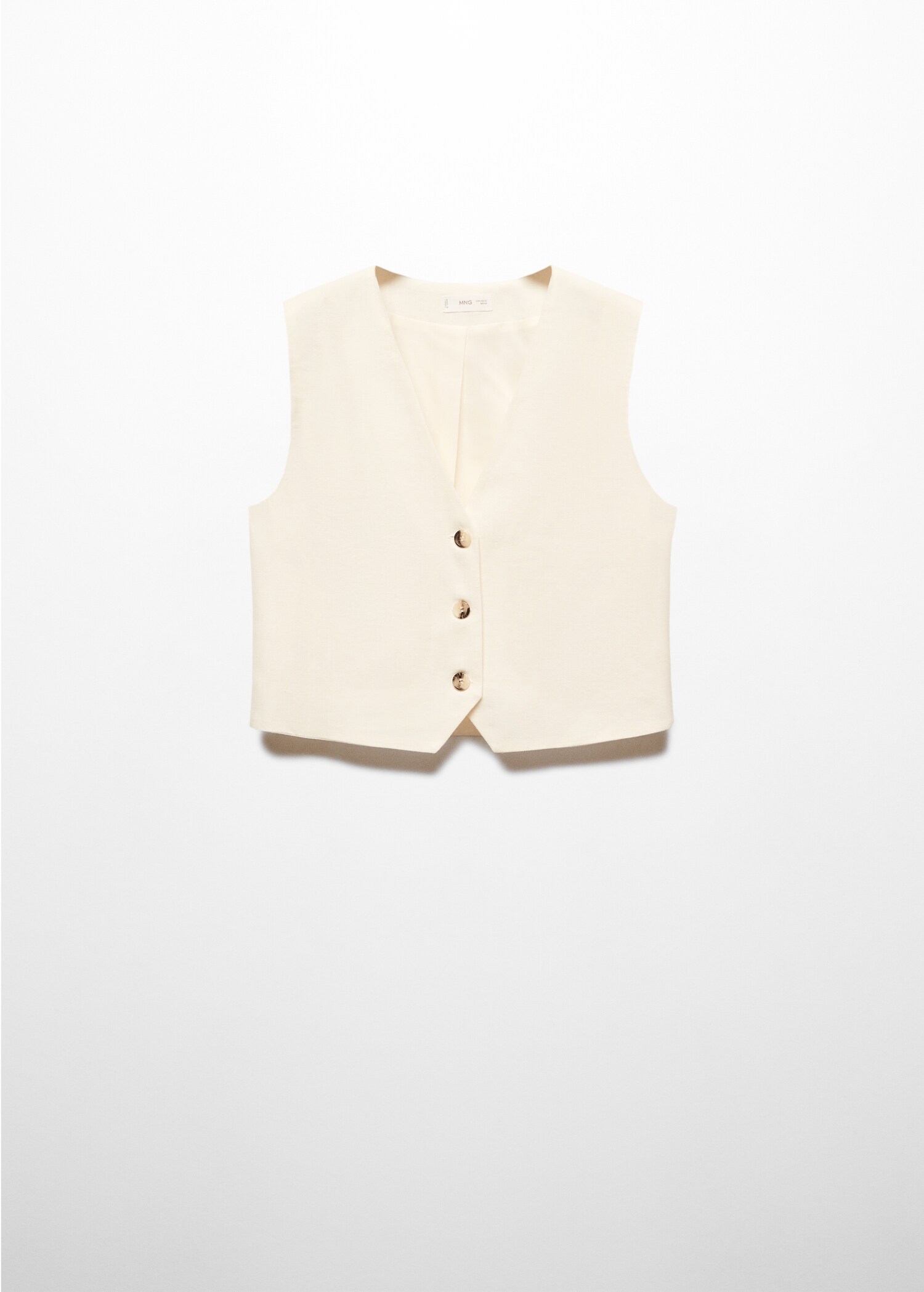 Linen-blend waistcoat - Article without model