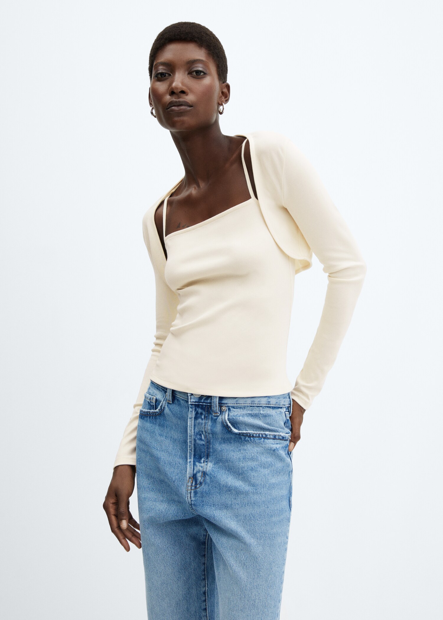 T-shirt and cotton bolero pack - Medium plane