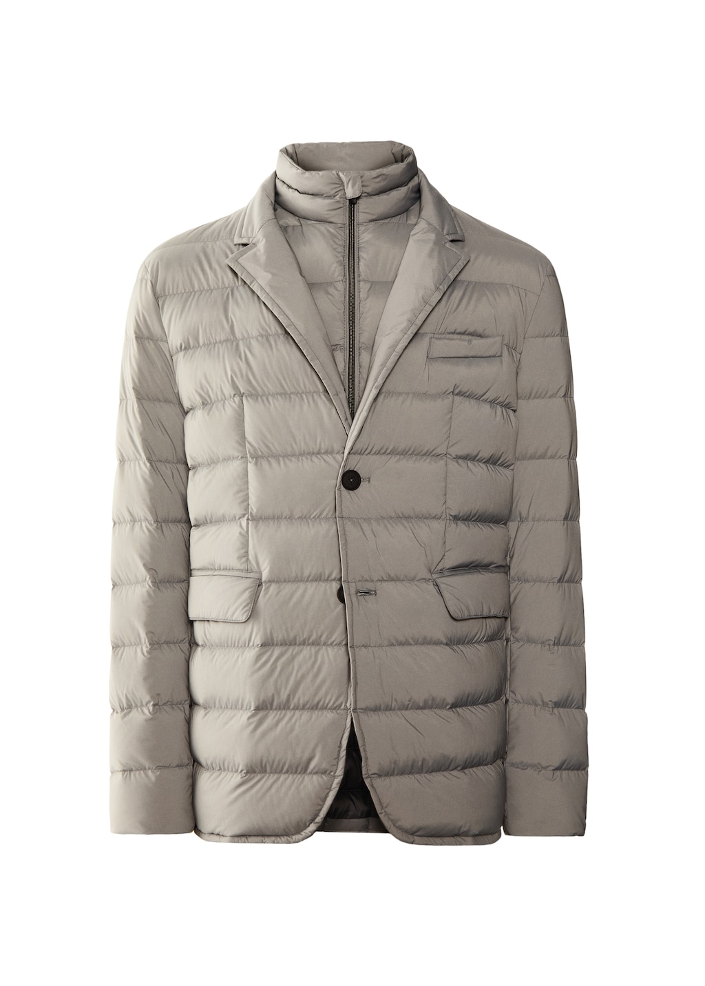 Water-repellent padded anorak